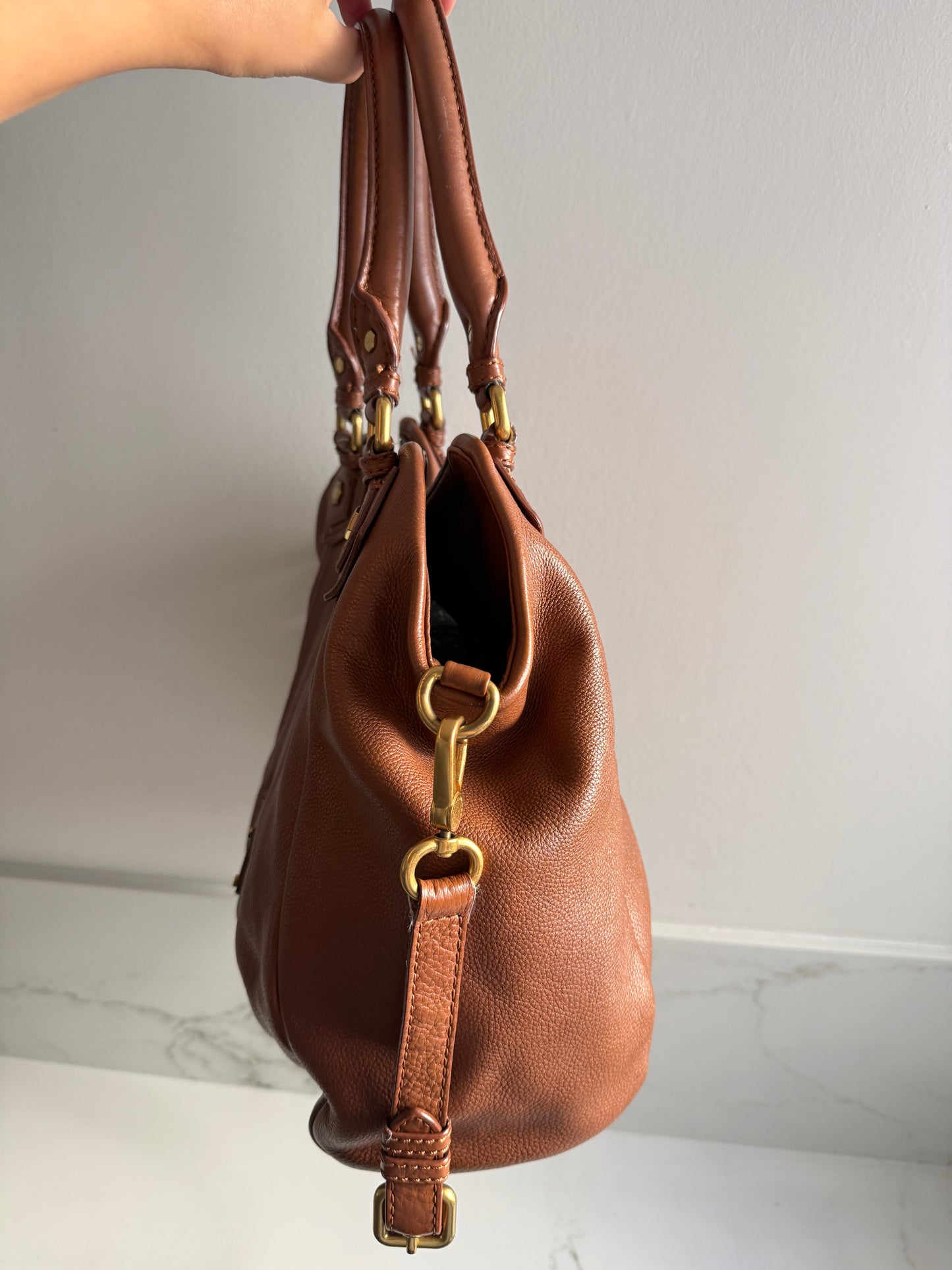 Marc by Marc Jacobs Classic Q Fran Leather Shoulder Bag