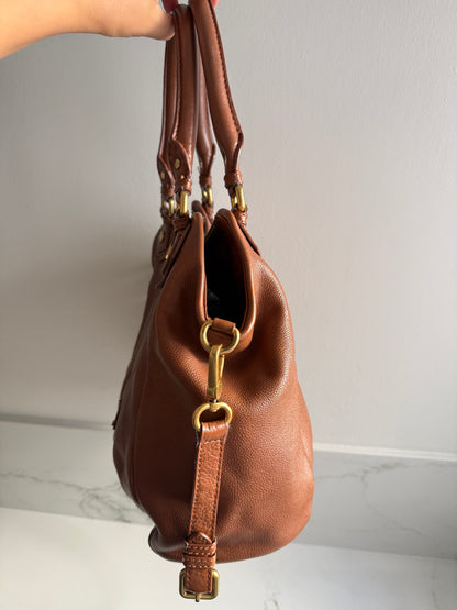 Marc by Marc Jacobs Classic Q Fran Brown Leather Shoulder Bag