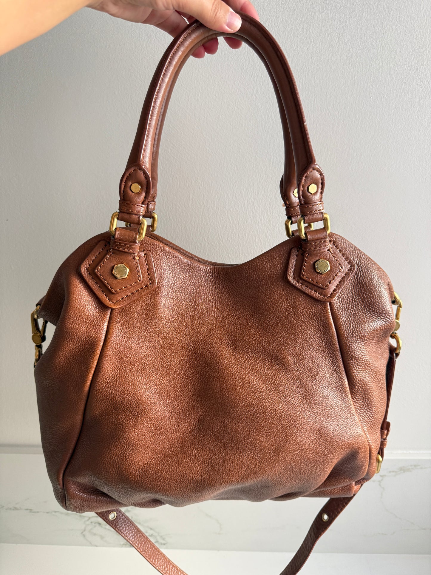 Marc by Marc Jacobs Classic Q Fran Leather Shoulder Bag