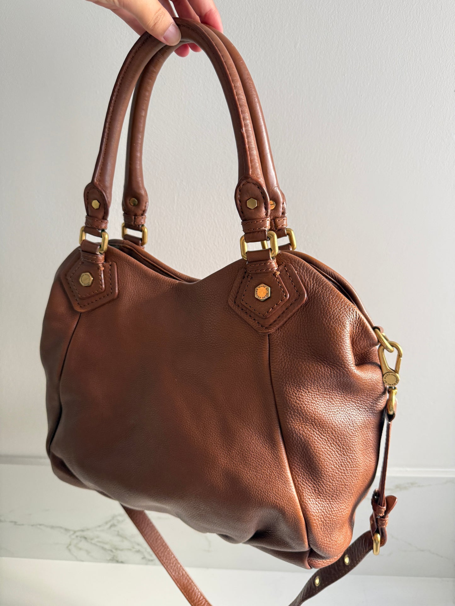 Marc by Marc Jacobs Classic Q Fran Leather Shoulder Bag