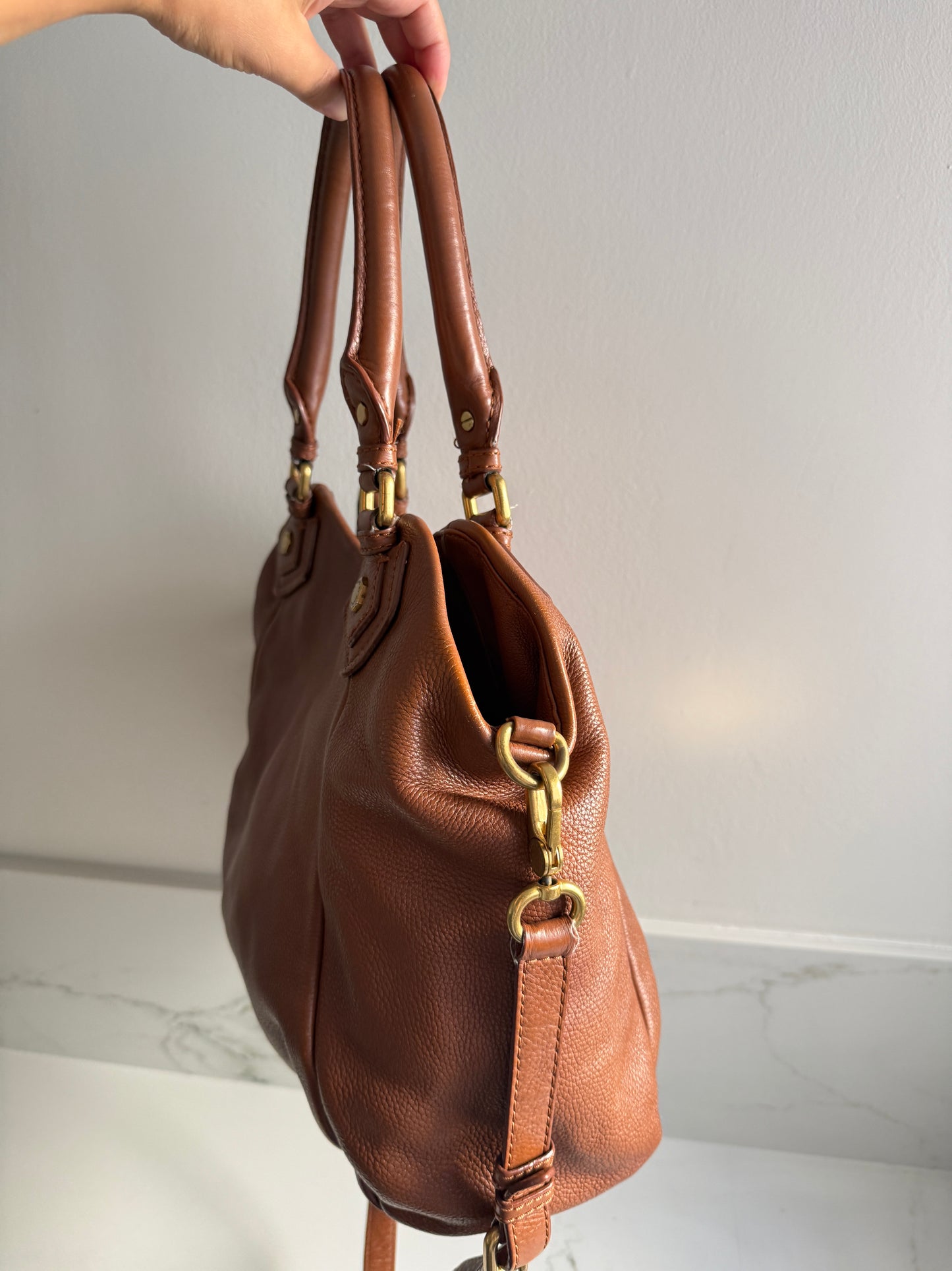Marc by Marc Jacobs Classic Q Fran Leather Shoulder Bag