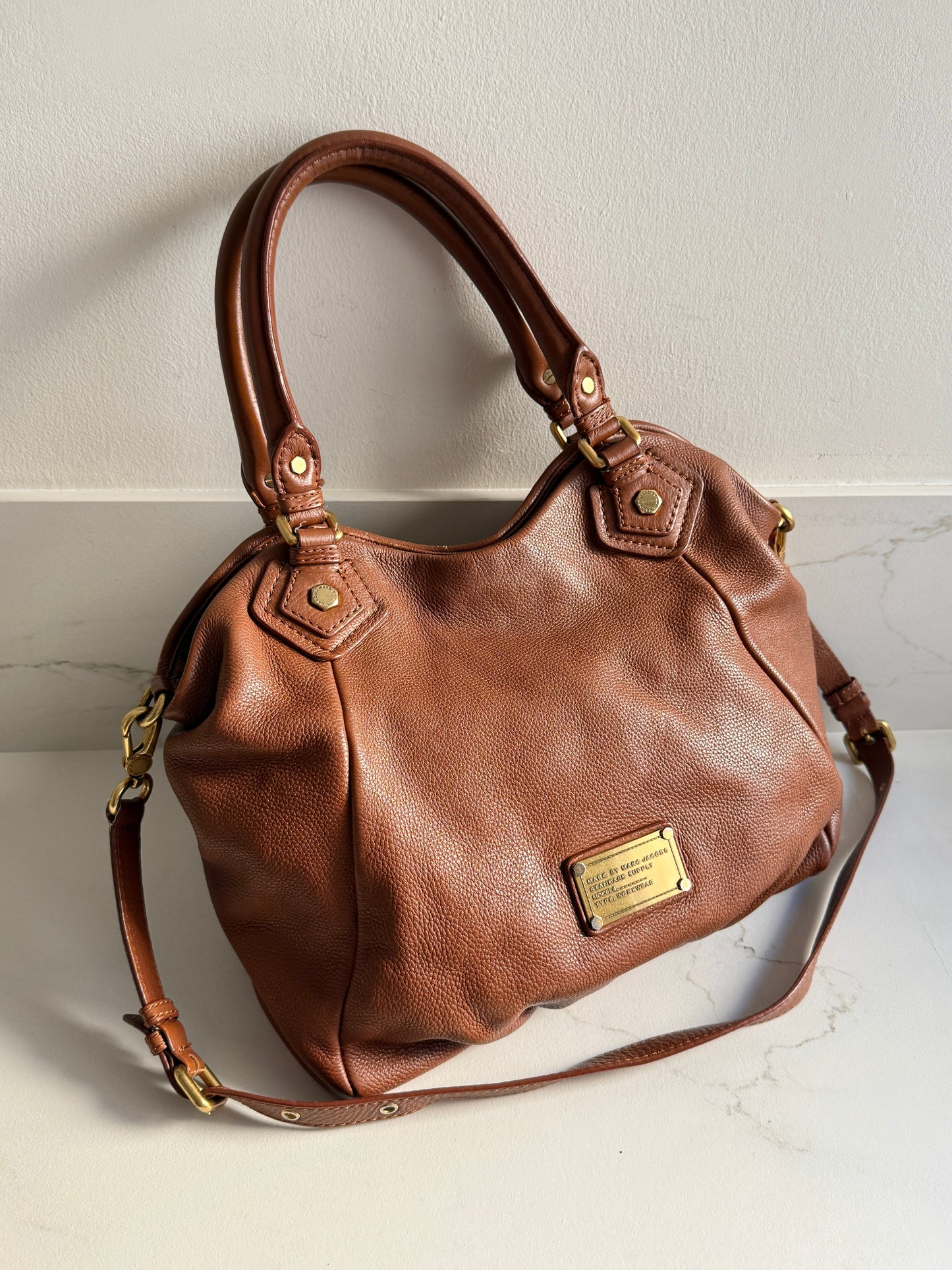 Marc by Marc Jacobs Classic Q Fran Leather Shoulder Bag
