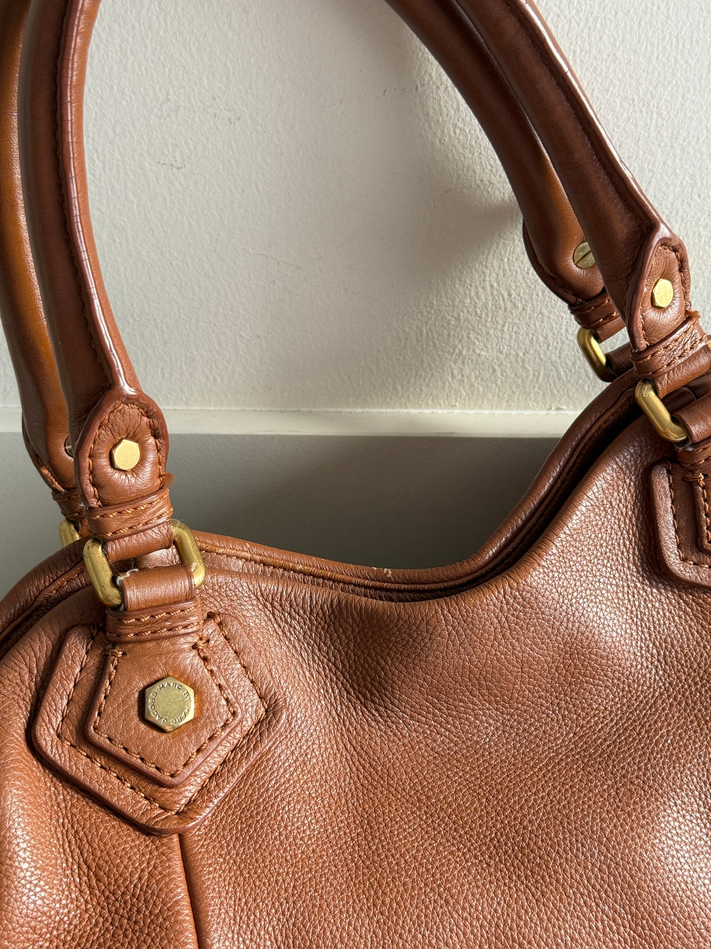 Marc by Marc Jacobs Classic Q Fran Leather Shoulder Bag