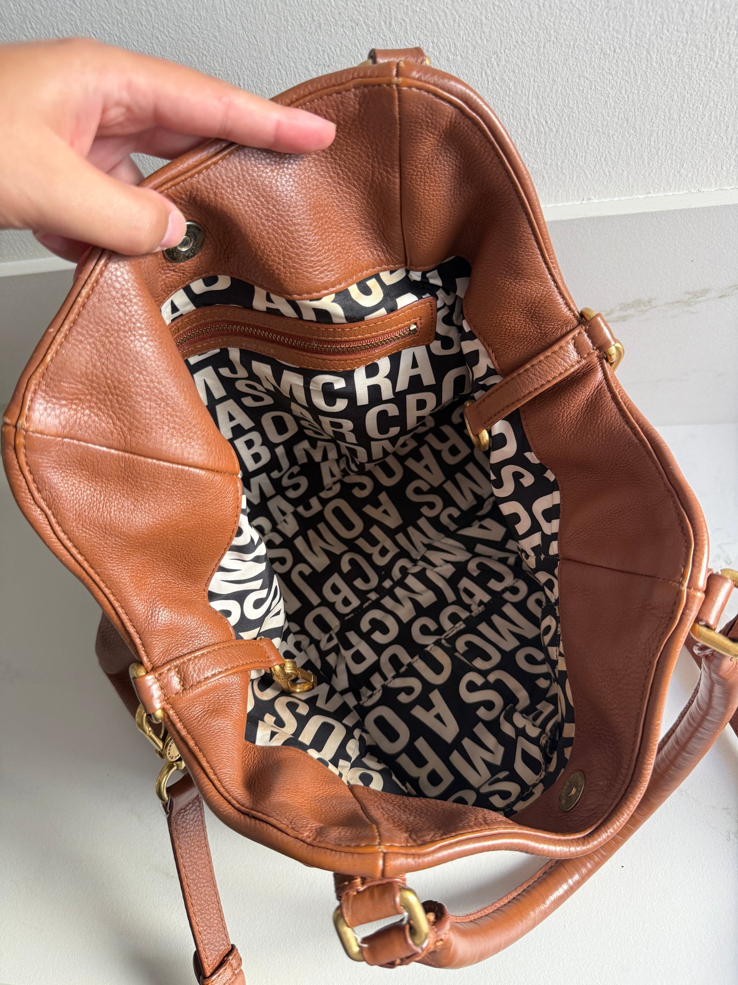 Marc by Marc Jacobs Classic Q Fran Leather Shoulder Bag