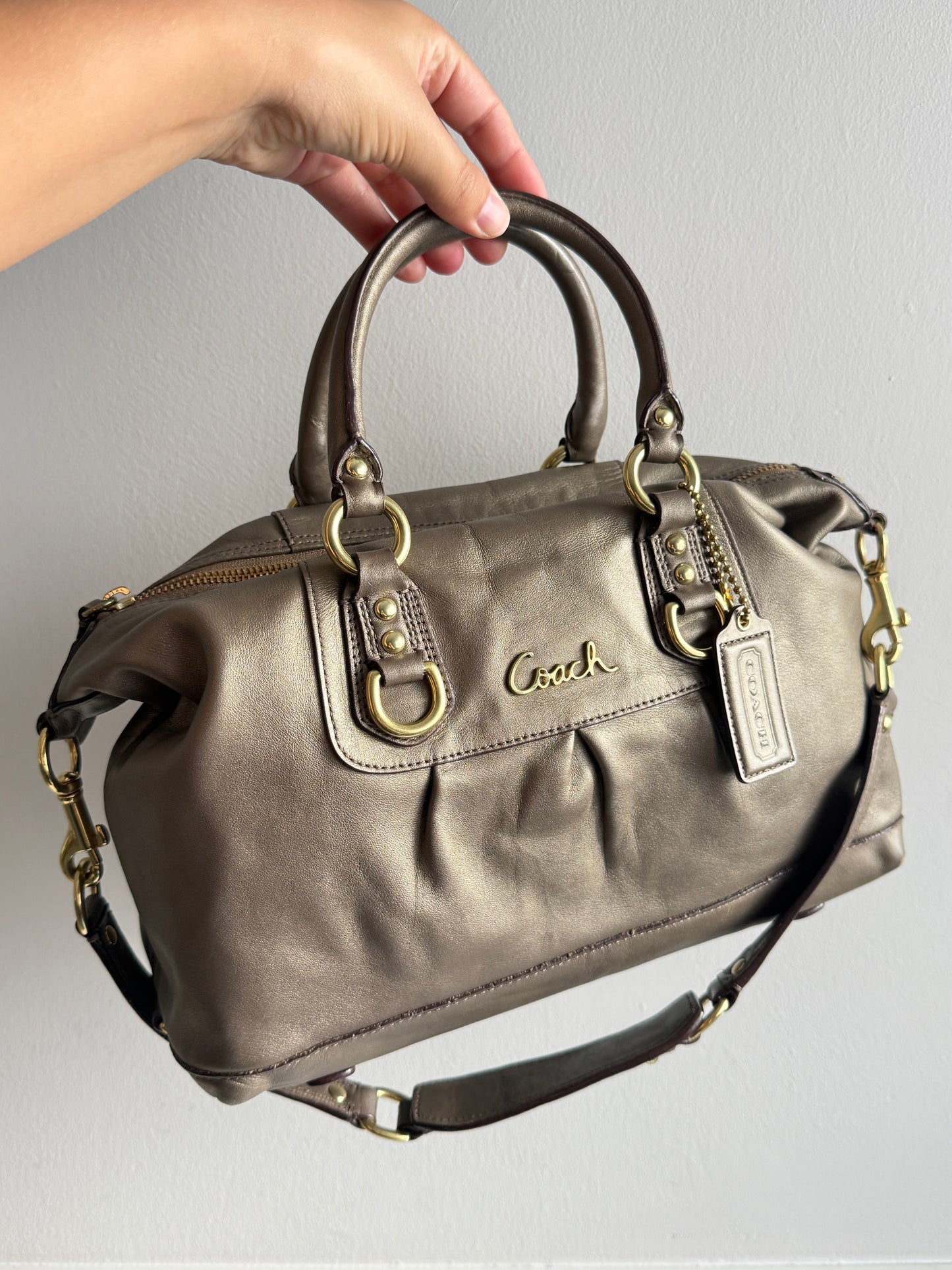 Coach Ashley Leather Satchel