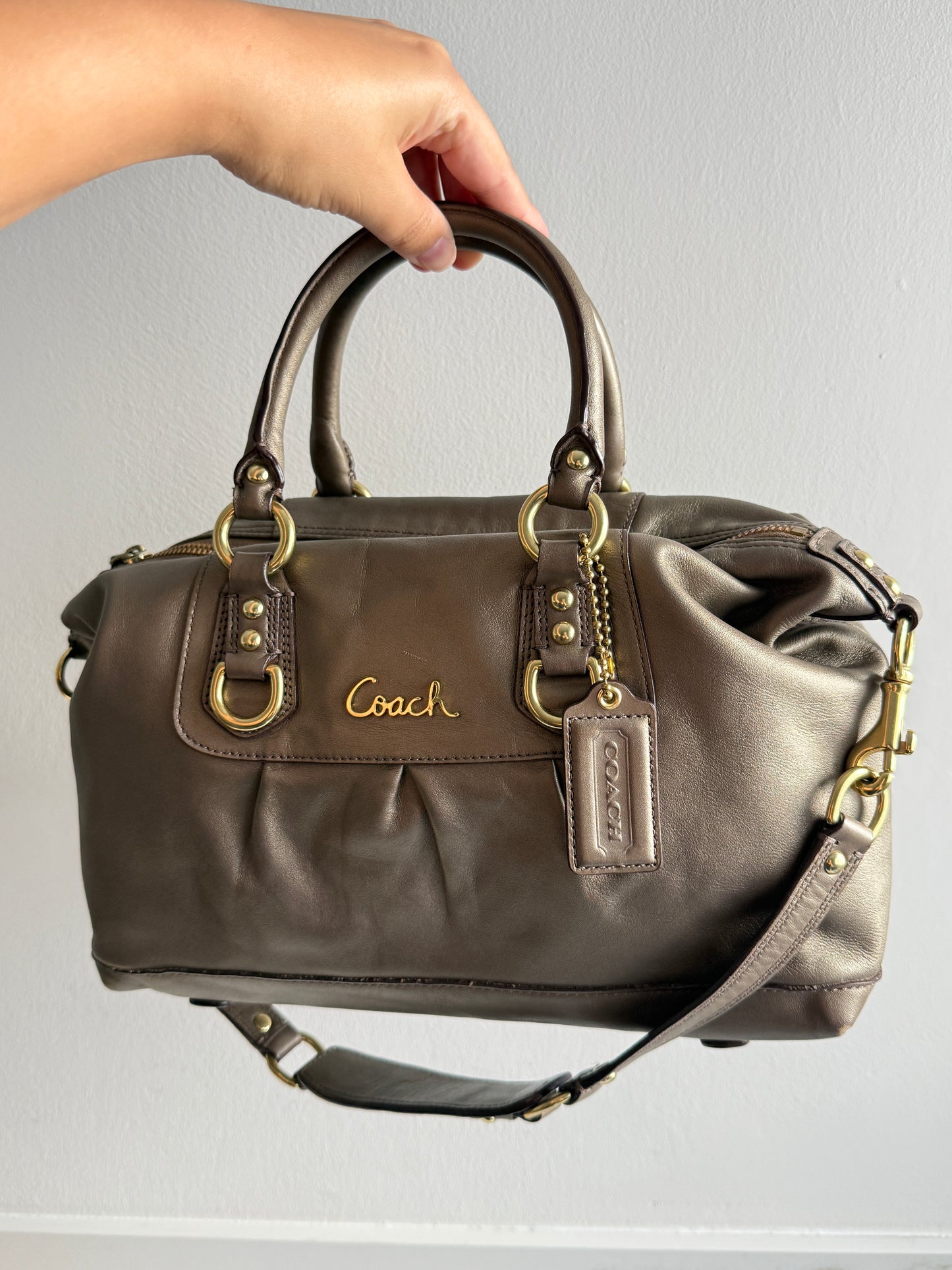 Coach Ashley Leather Satchel