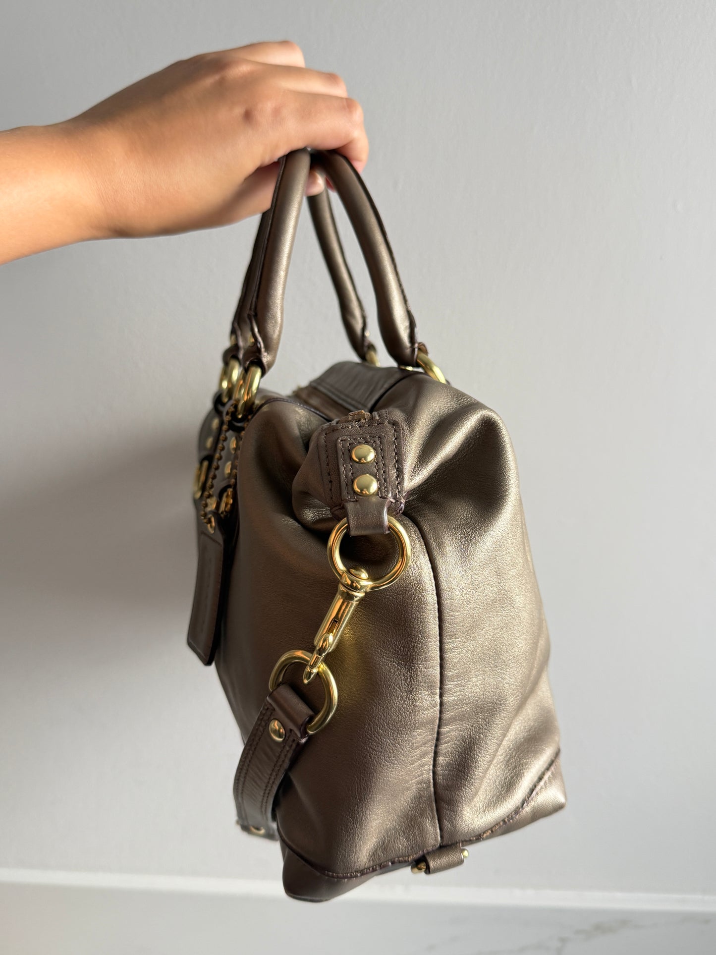 Coach Ashley Leather Satchel