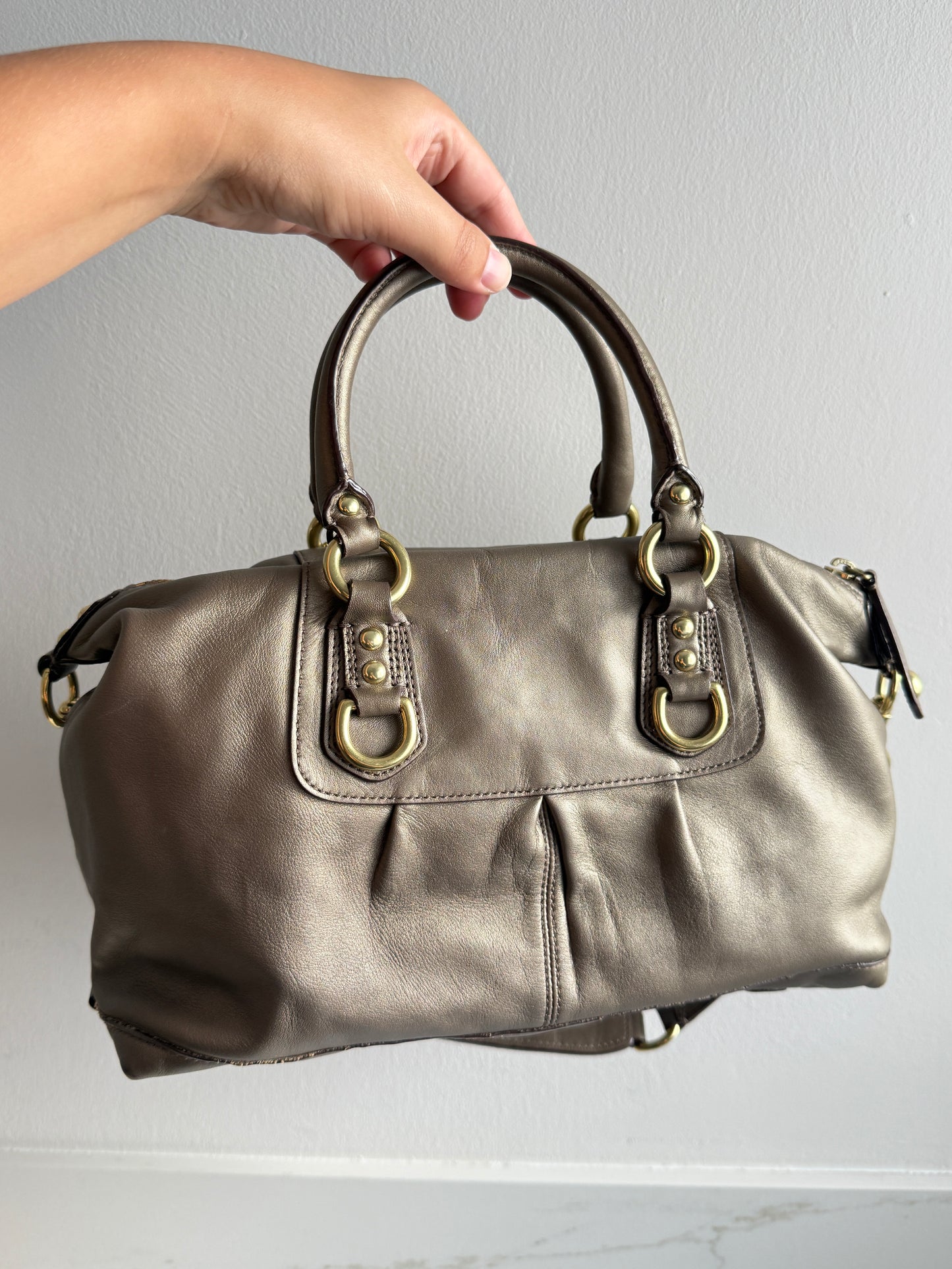 Coach Ashley Leather Satchel