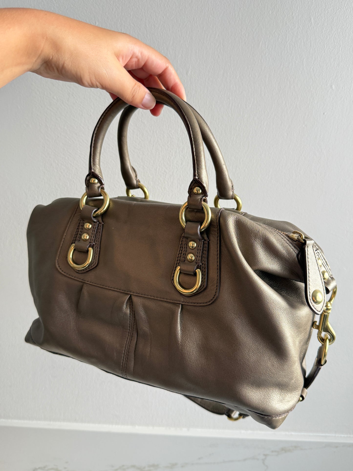 Coach Ashley Leather Satchel