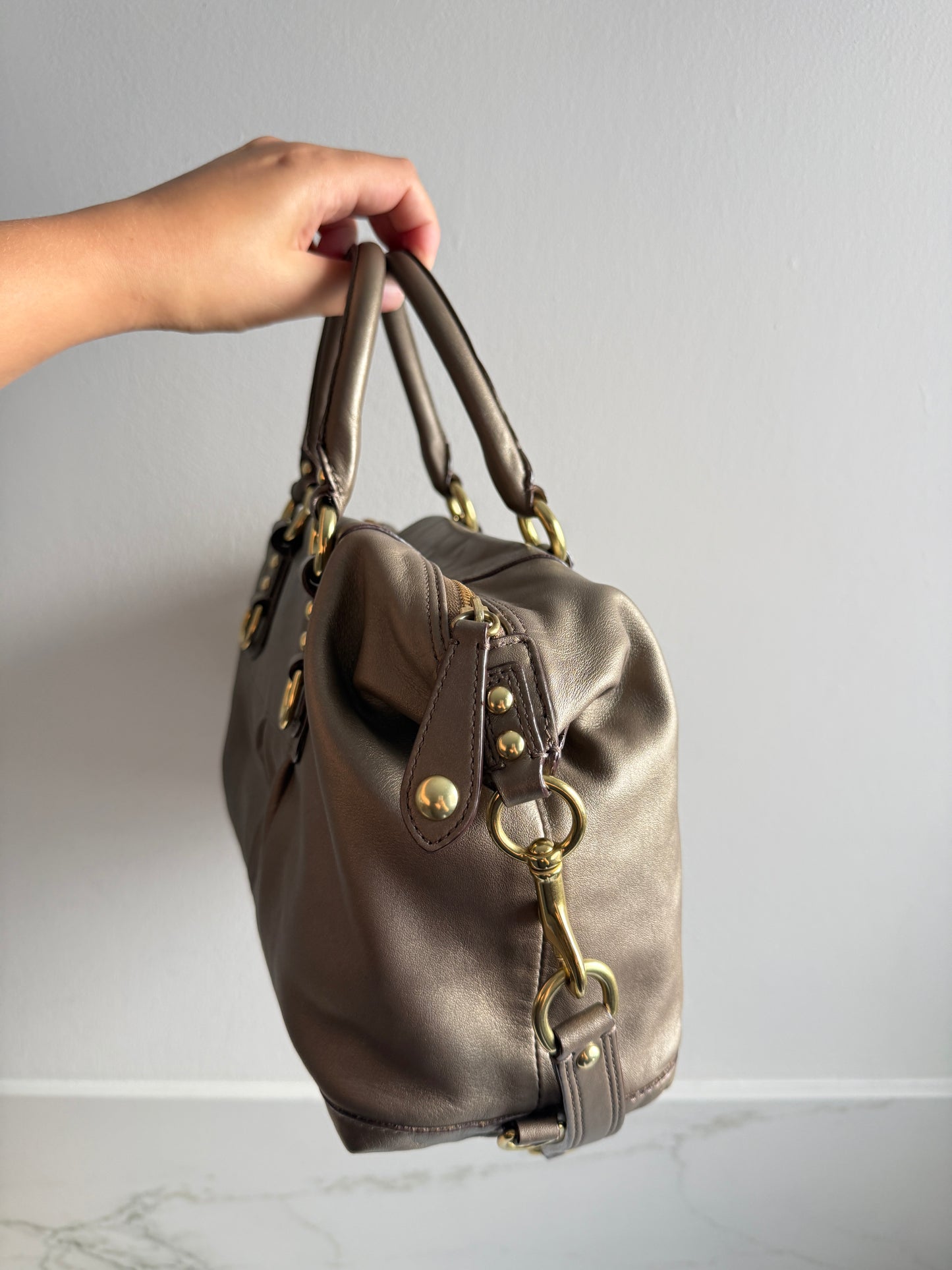 Coach Ashley Leather Satchel