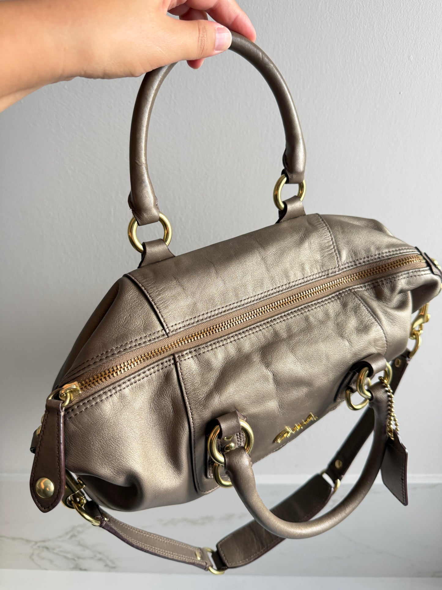 Coach Ashley Leather Satchel