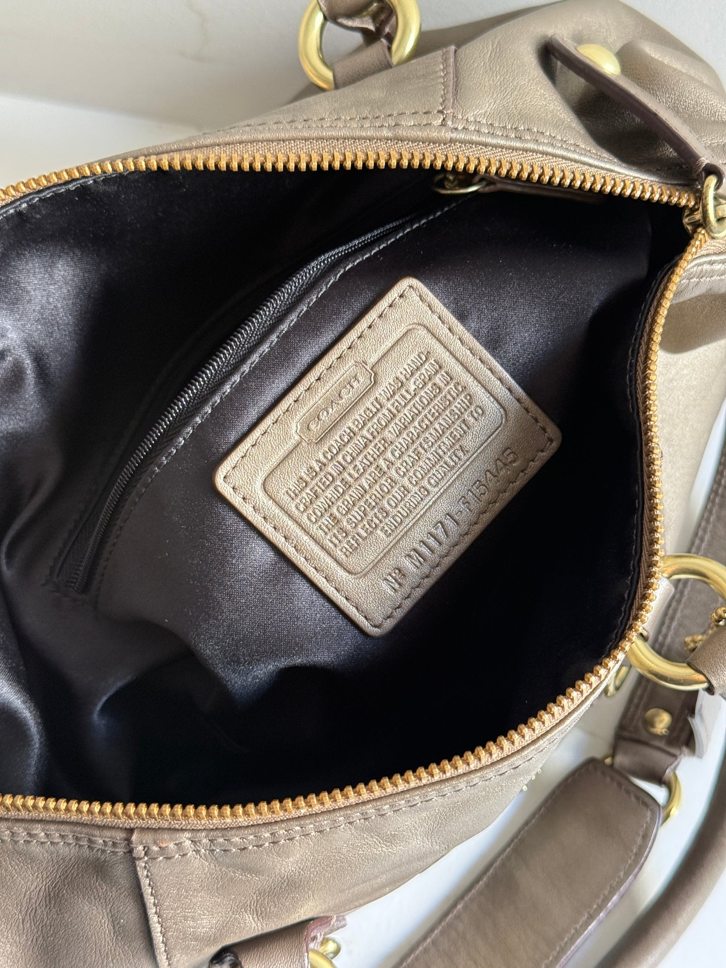 Coach Ashley Leather Satchel