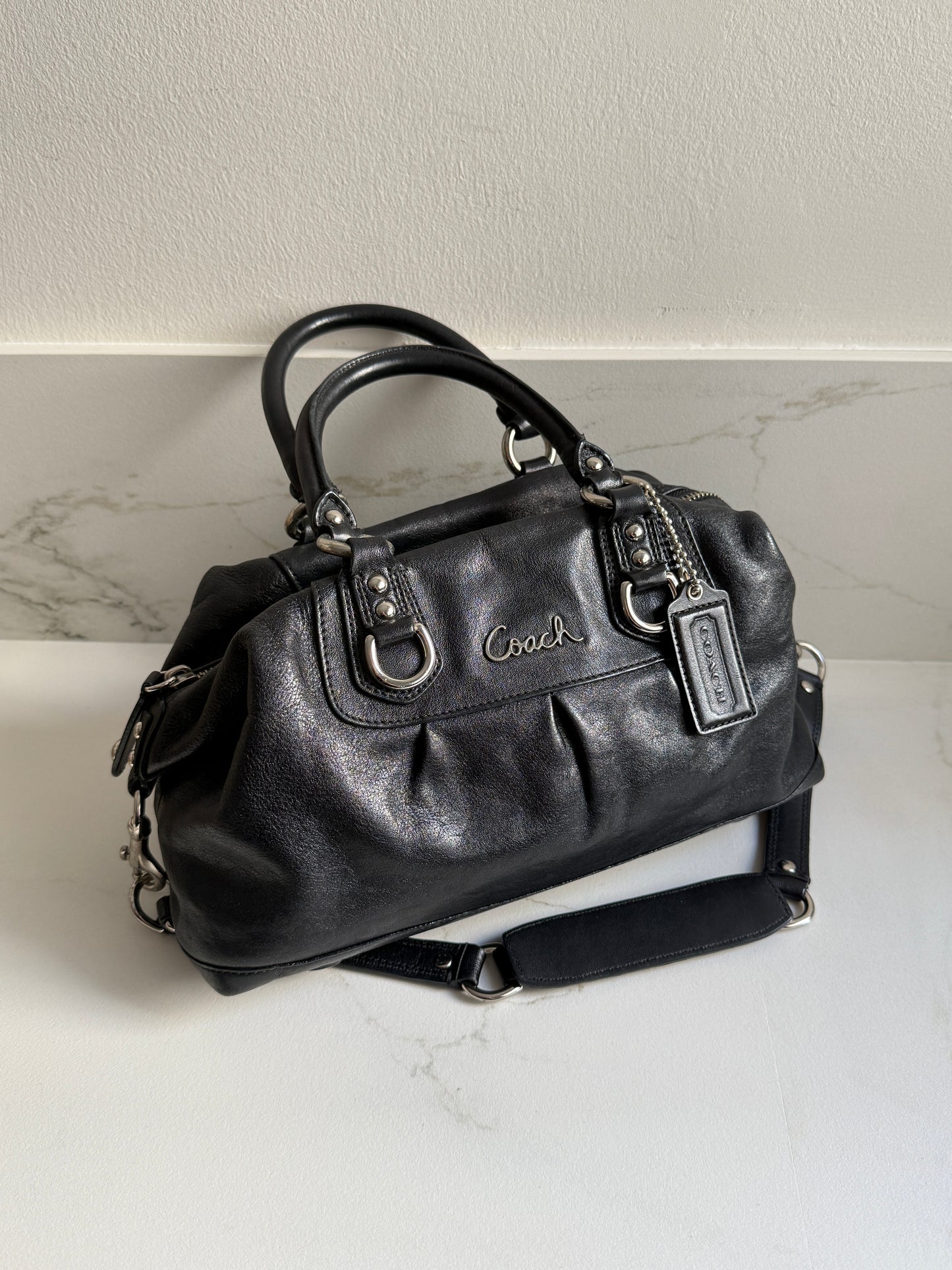 Coach Ashley Leather Satchel