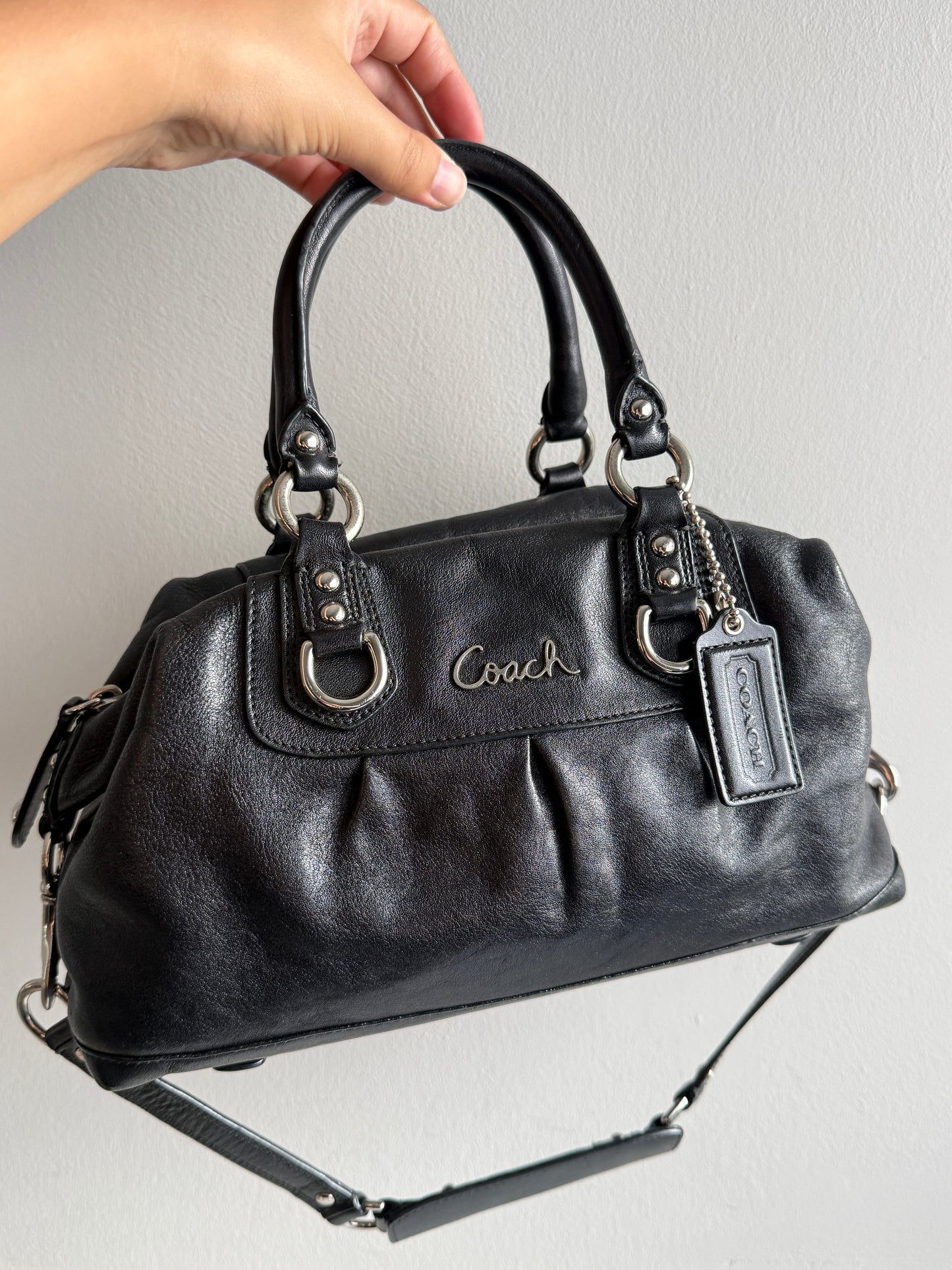 Coach Ashley Leather Satchel