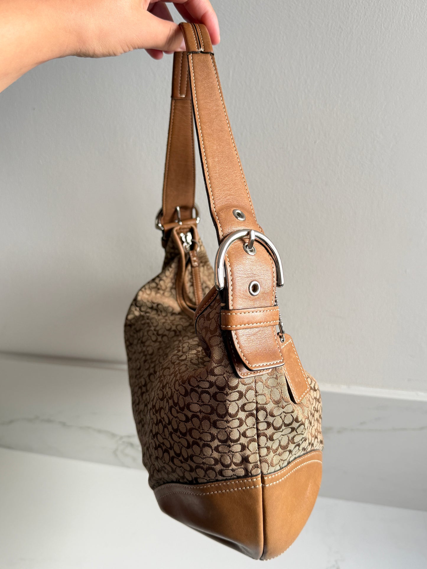 Coach Soho Signature Hobo Shoulder Bag, Large