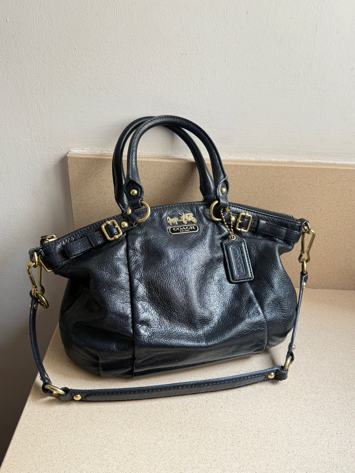 Super Rare Coach Madison Lindsey Leather Bag