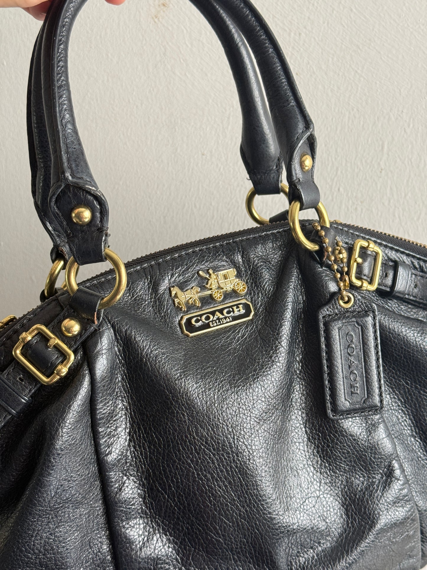 Super Rare Coach Madison Lindsey Leather Bag