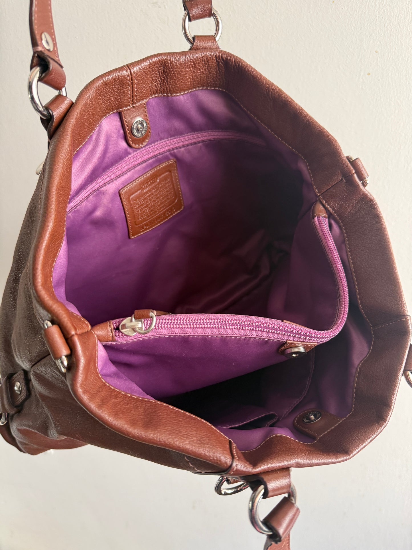 Rare Coach Ashley Leather Carryall Shoulder Bag