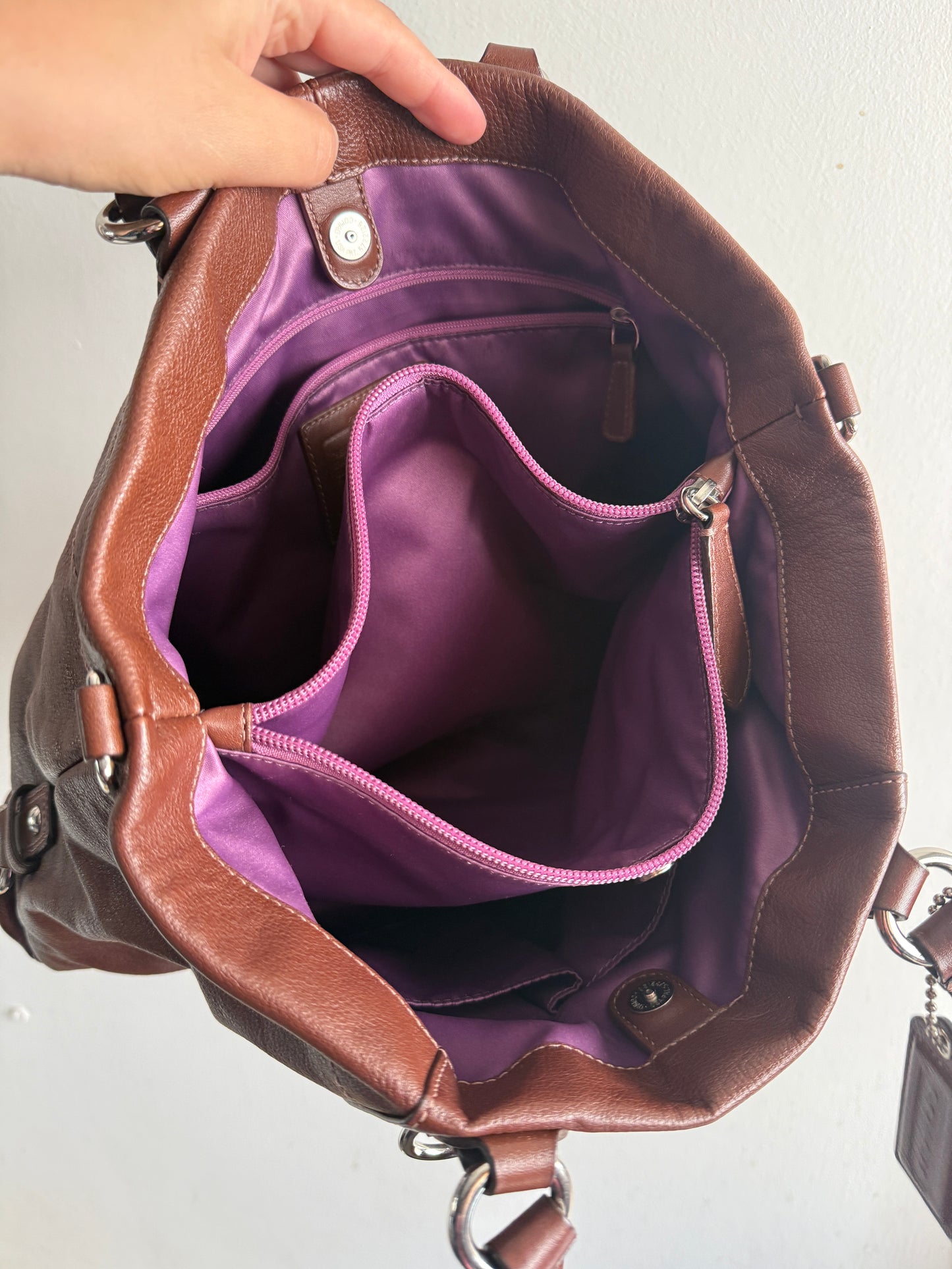 Rare Coach Ashley Leather Carryall Shoulder Bag