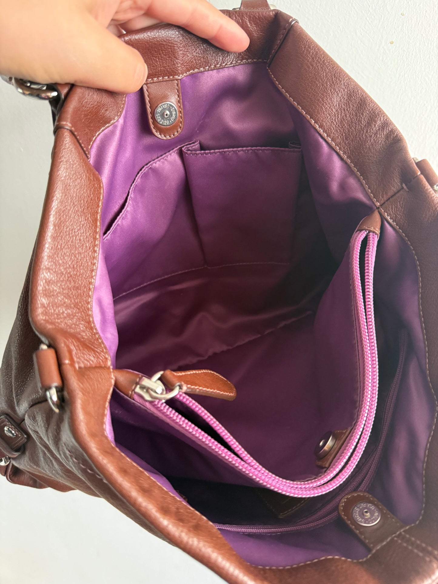 Rare Coach Ashley Leather Carryall Shoulder Bag