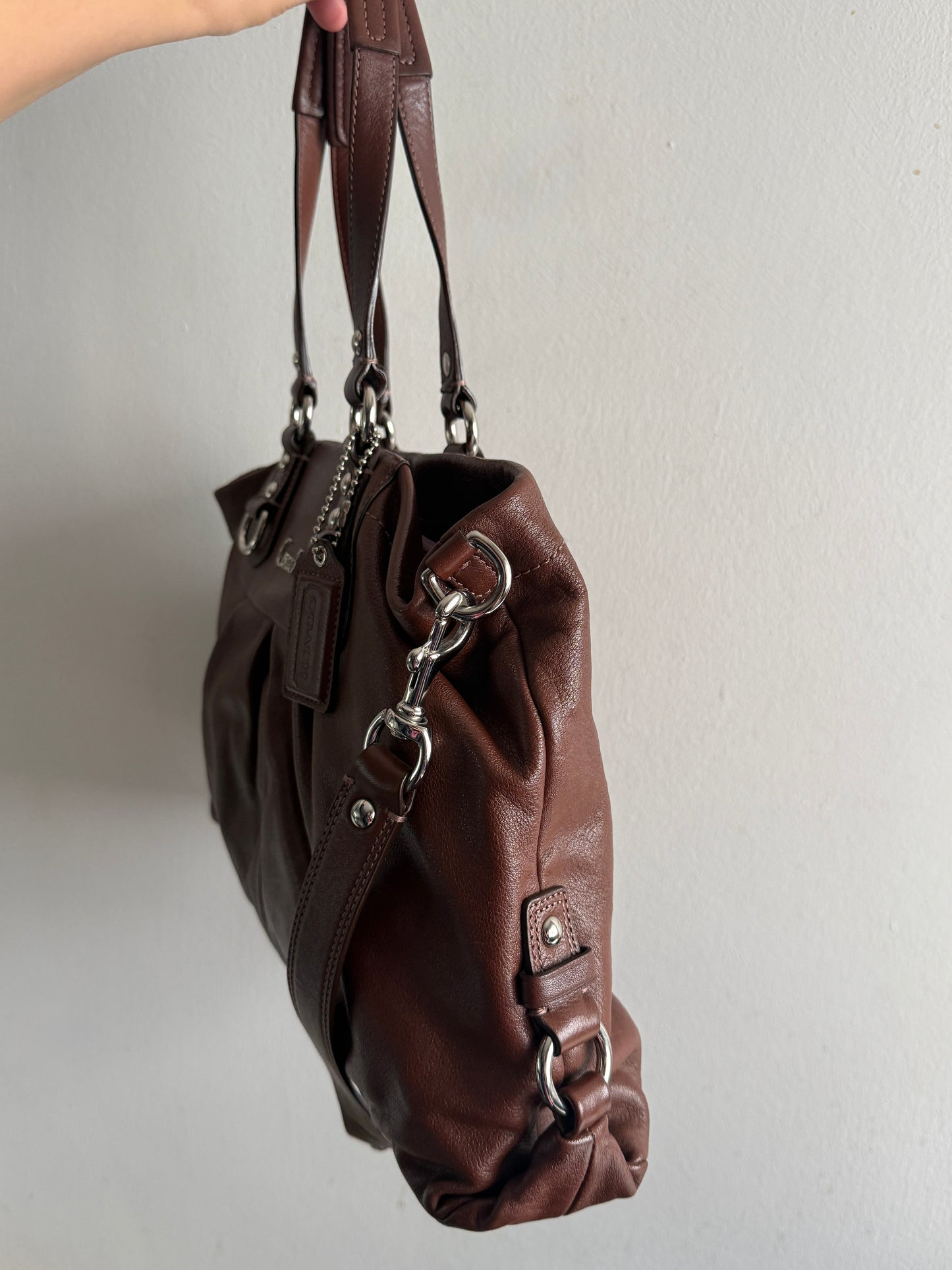 Rare Coach Ashley Leather Carryall Shoulder Bag