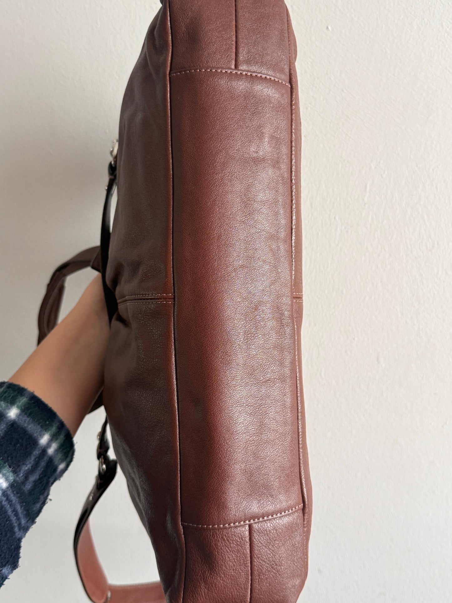 Rare Coach Ashley Leather Carryall Shoulder Bag