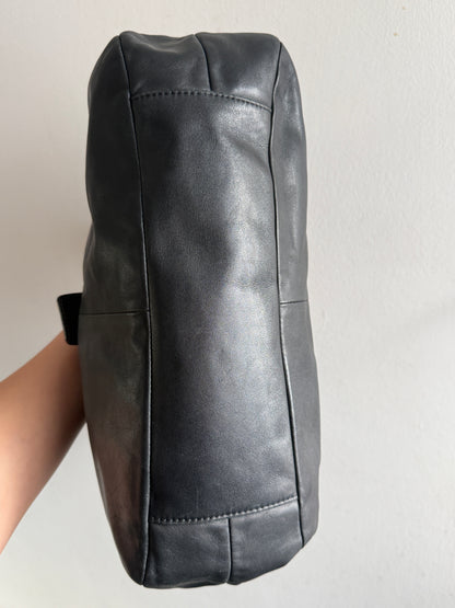 Coach Lynn Soho Black Leather Shoulder Bag, Large