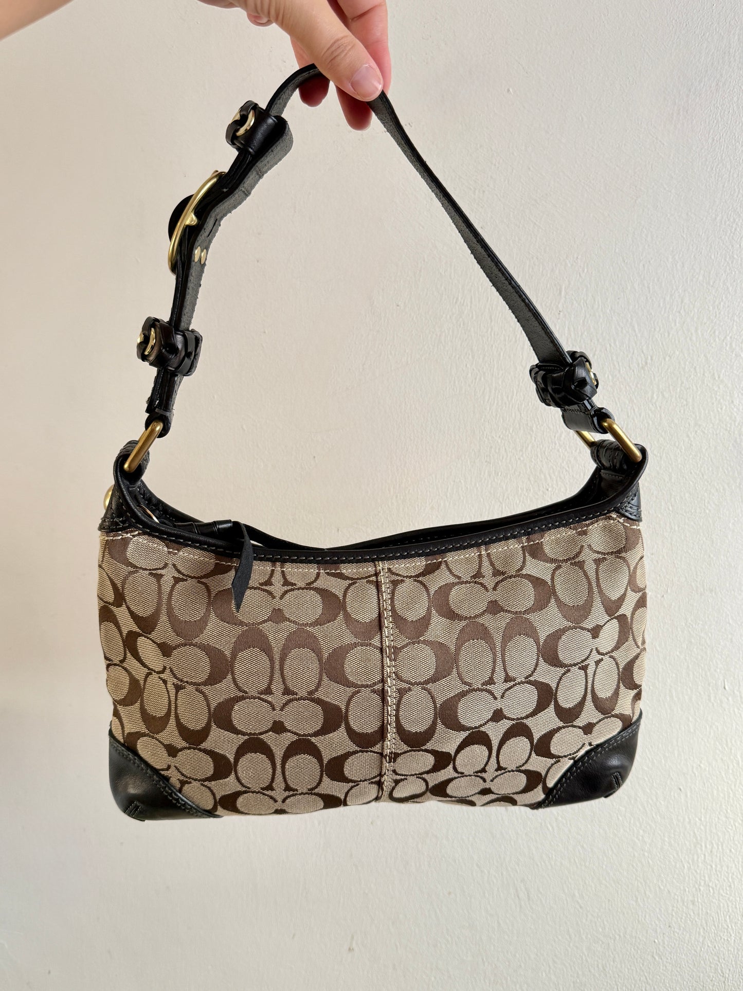 Coach Bleecker Signature Shoulder Bag