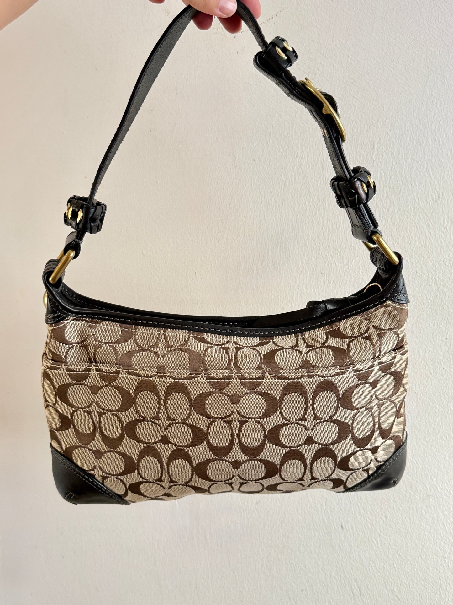 Coach Bleecker Signature Shoulder Bag