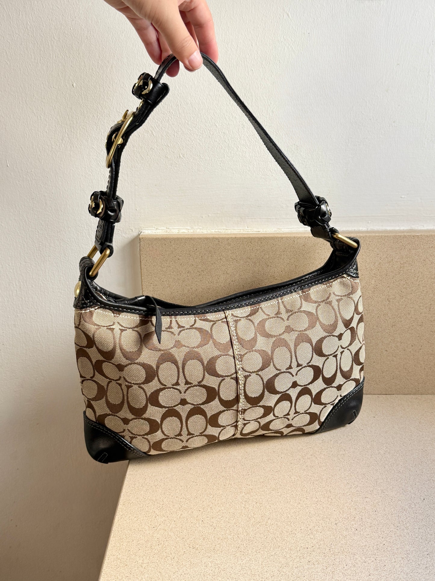 Coach Bleecker Signature Shoulder Bag