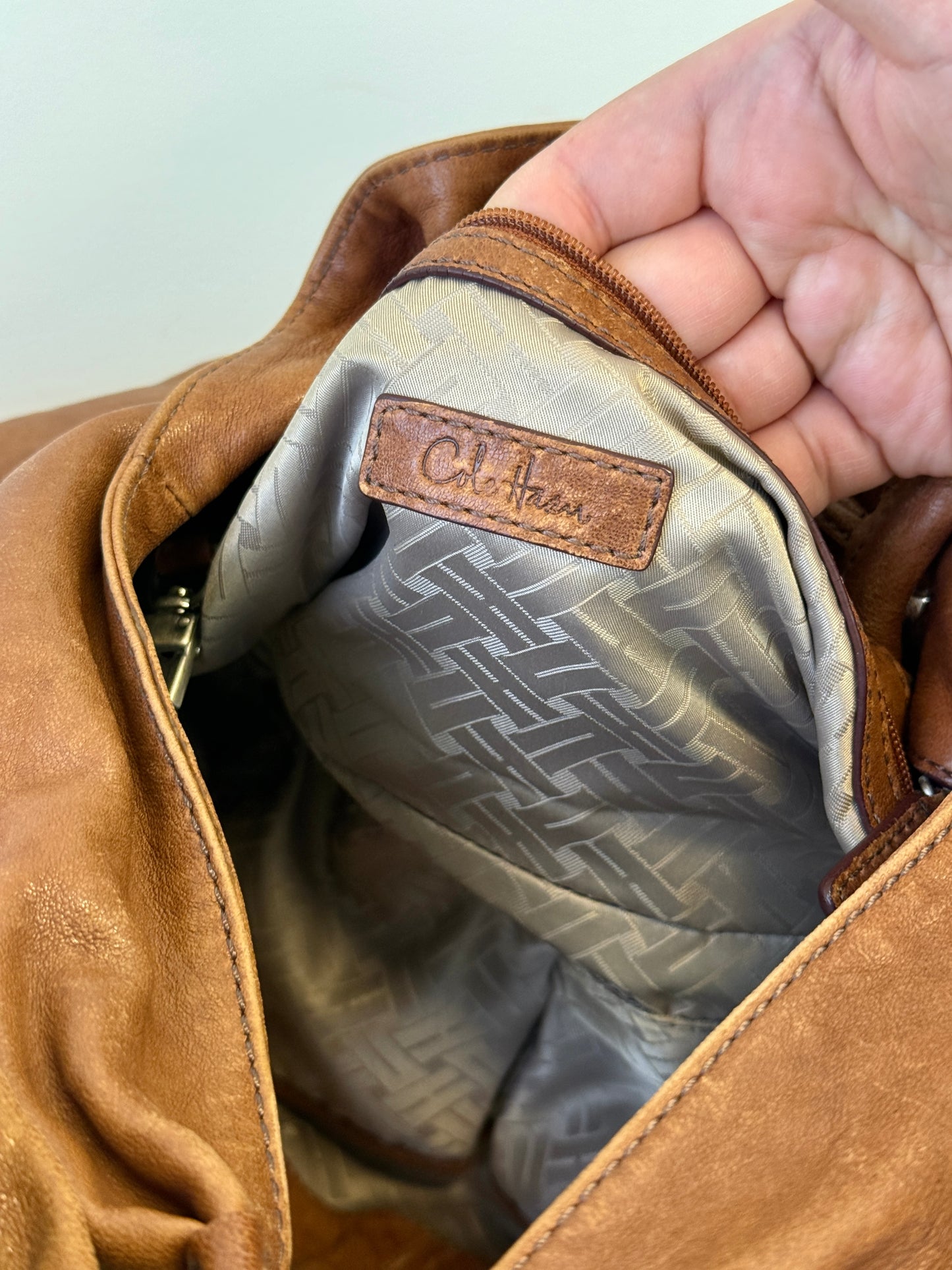 Super Rare Cole Haan Leather Hobo Shoulder Bag
