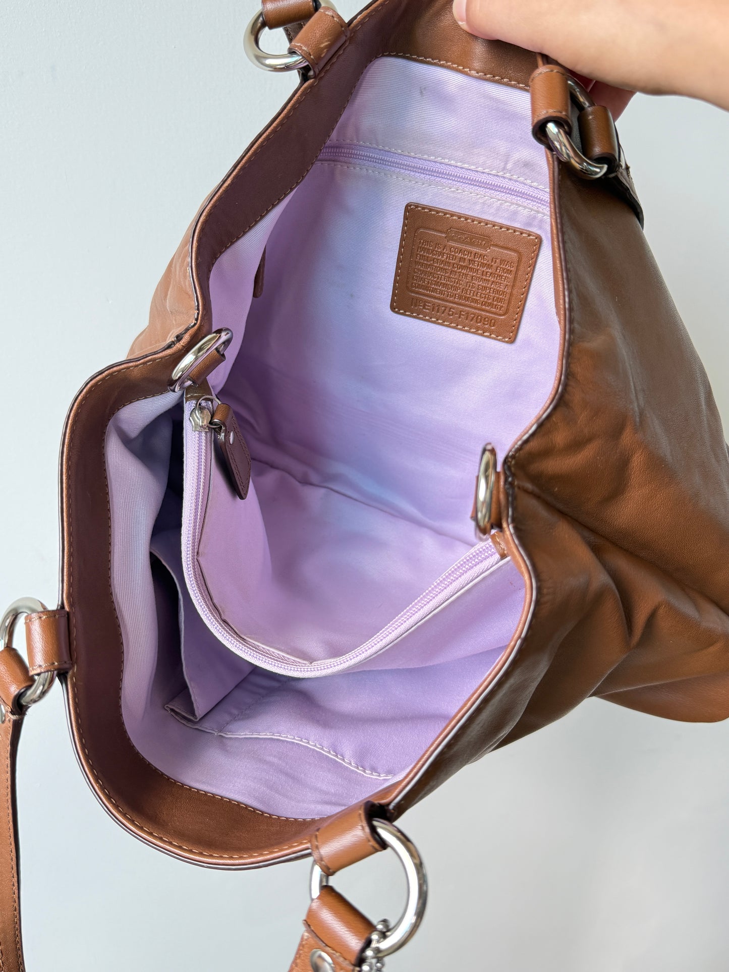 Coach Soho Brown Leather Carryall Shoulder Bag