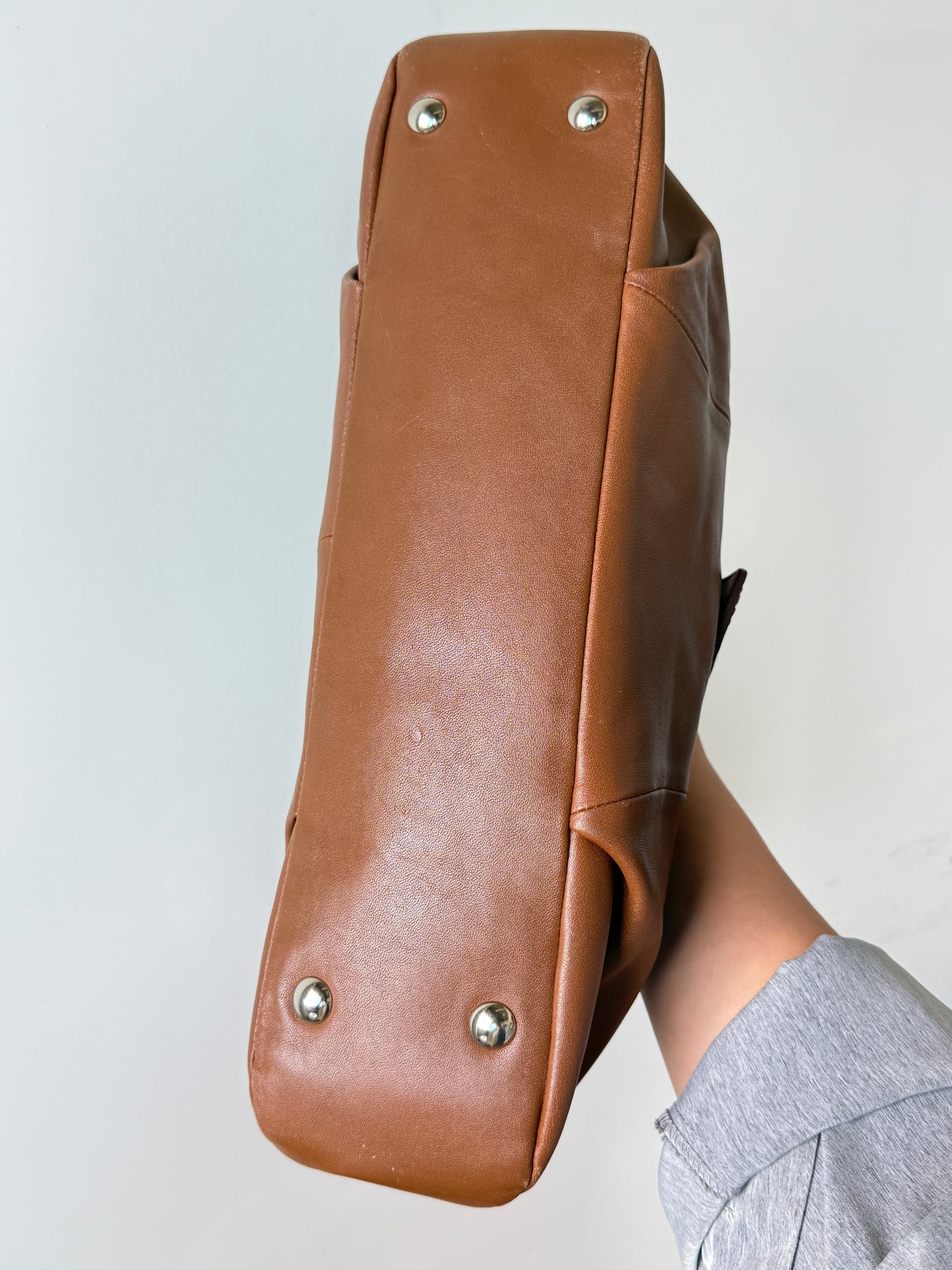 Coach Soho Brown Leather Carryall Shoulder Bag