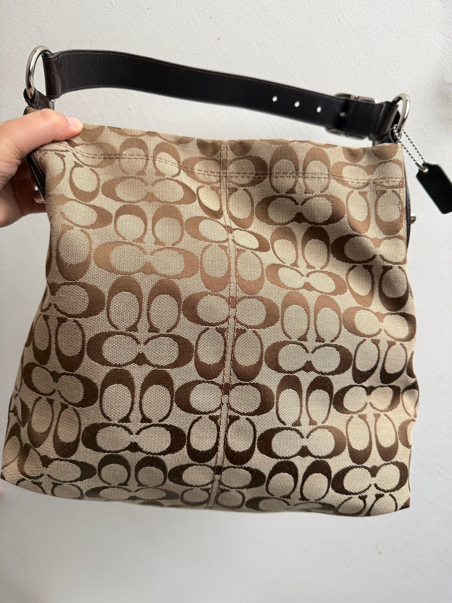 Coach Signature Hobo Shoulder Bag