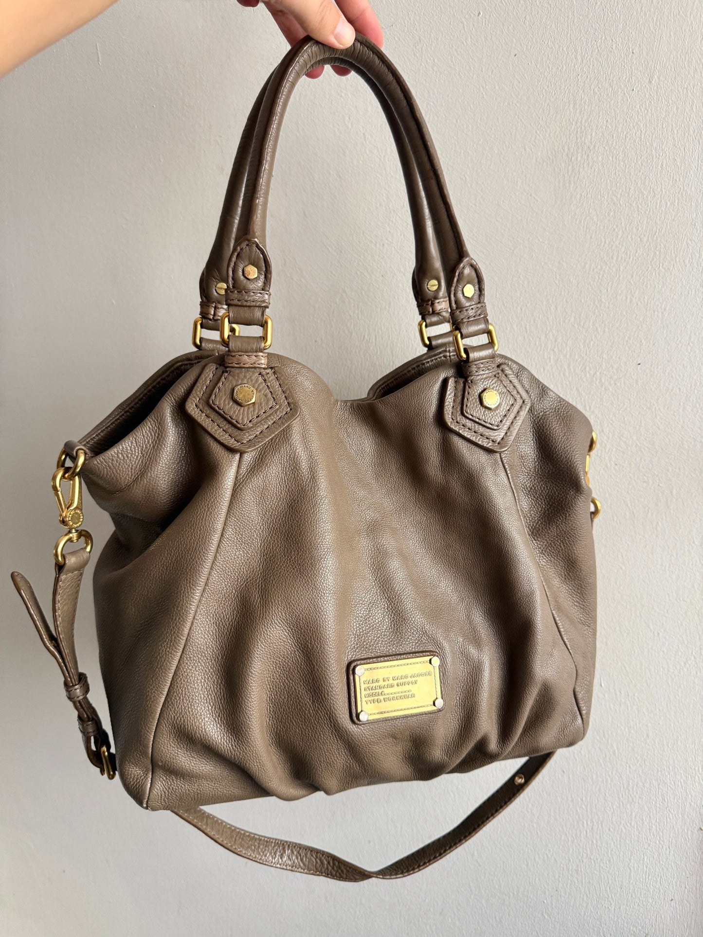 Rare Marc by Marc Jacobs Classic Q Fran Leather Shoulder Bag
