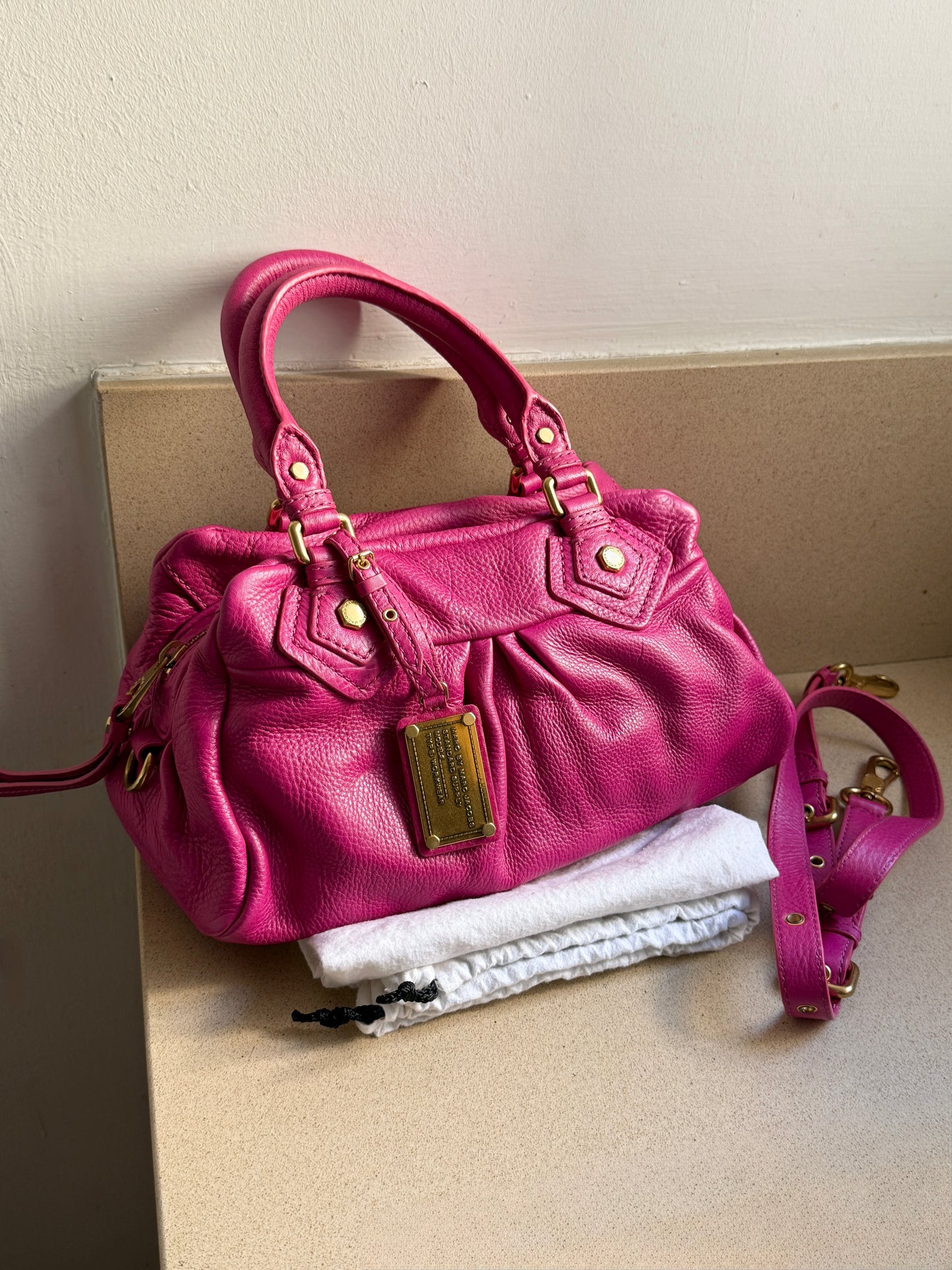 Super Rare Marc by Marc Jacobs Classic Q Baby Groovee Leather Bag