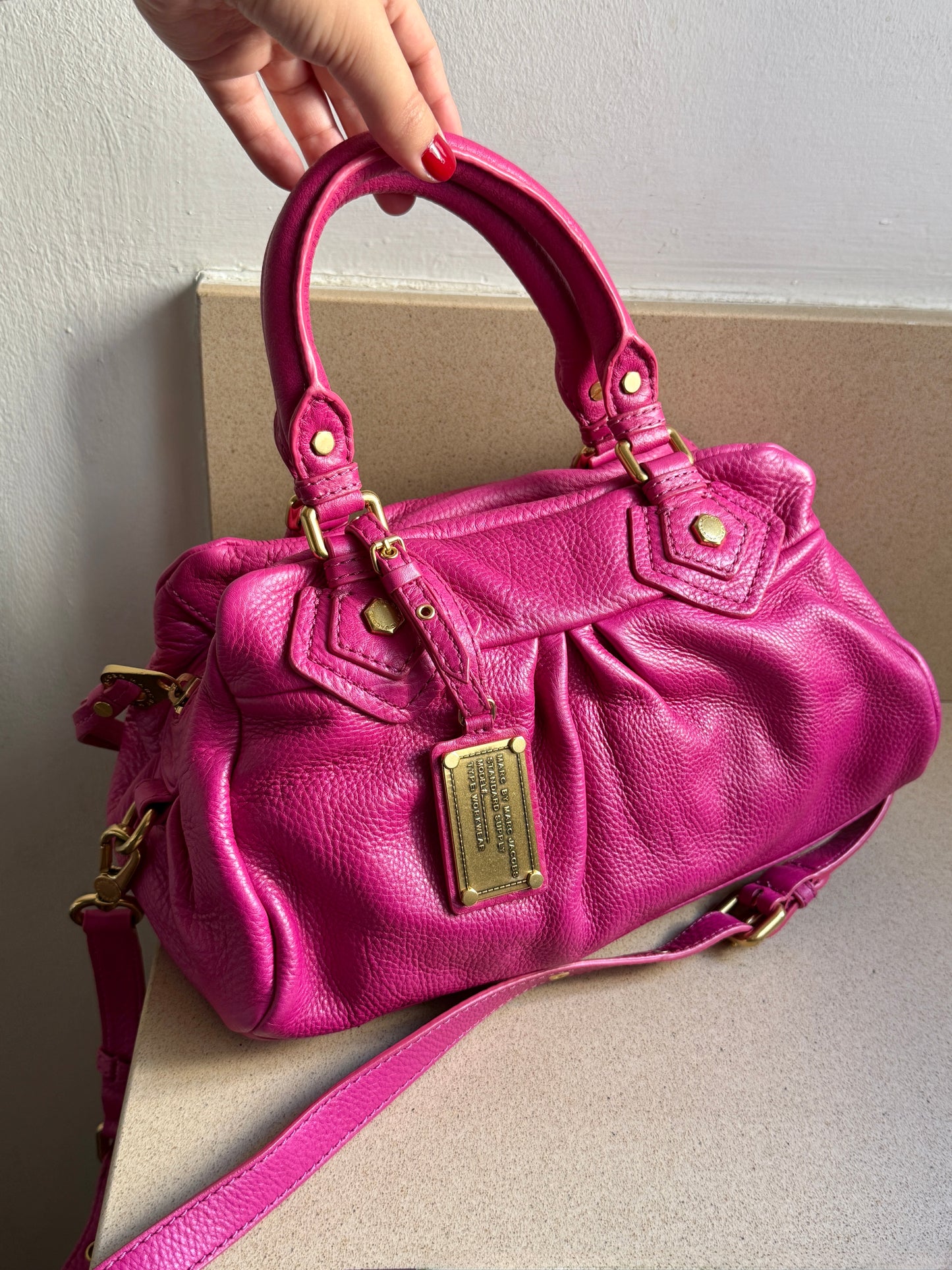 Super Rare Marc by Marc Jacobs Classic Q Baby Groovee Leather Bag