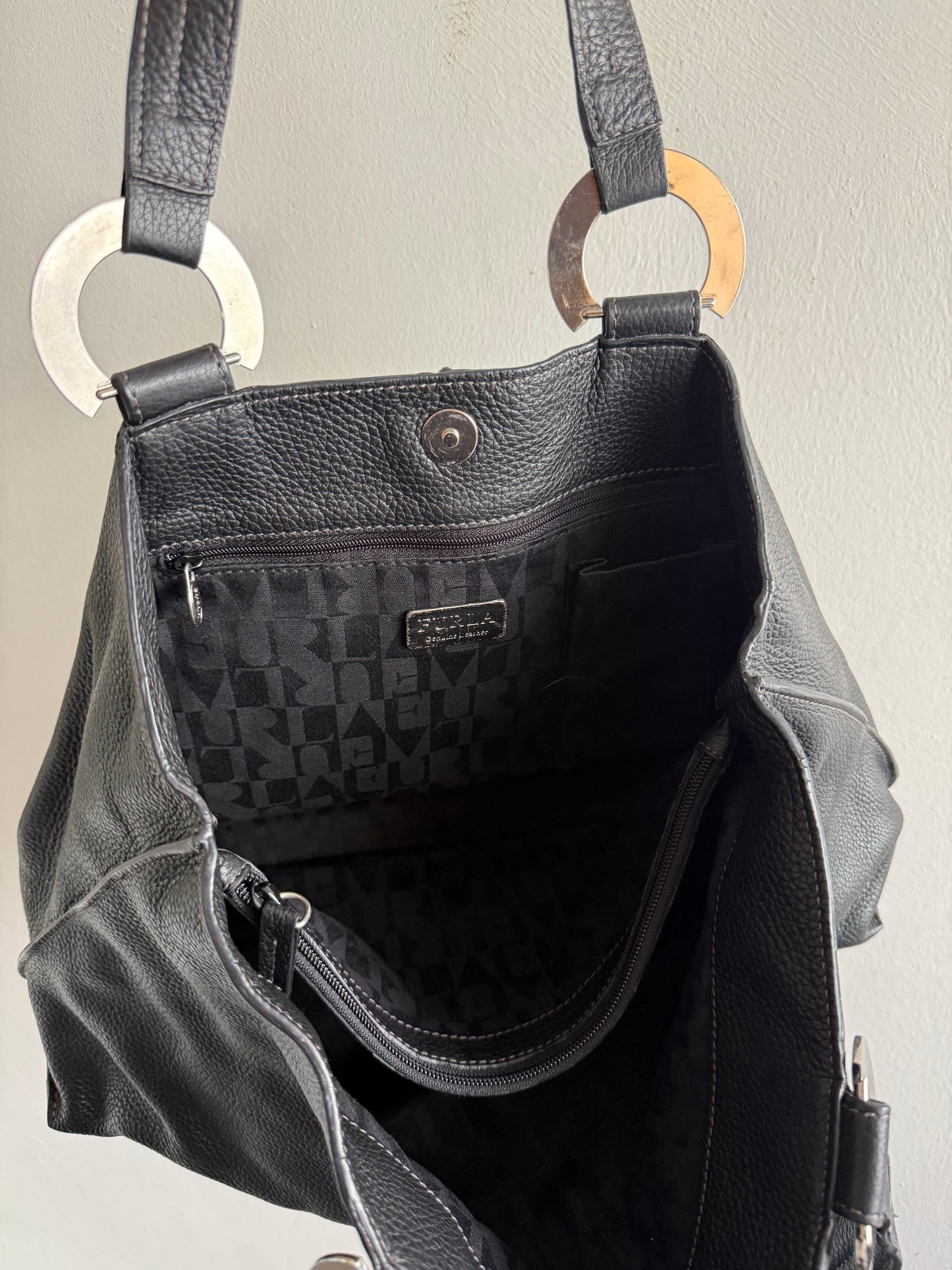 Furla Leather Carryall Shoulder Bag