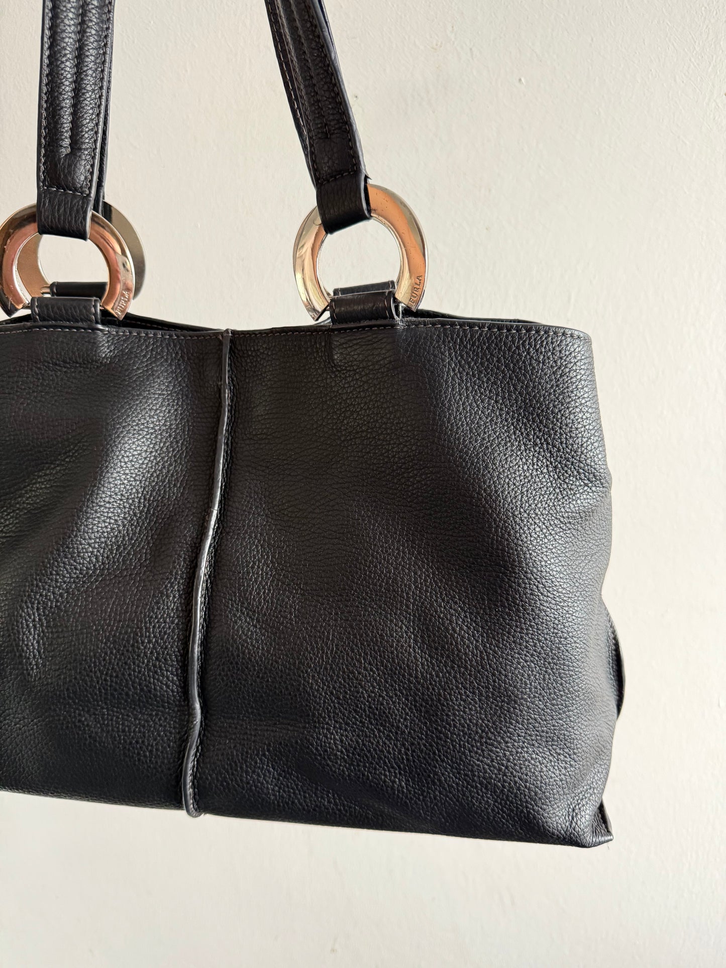 Furla Leather Carryall Shoulder Bag
