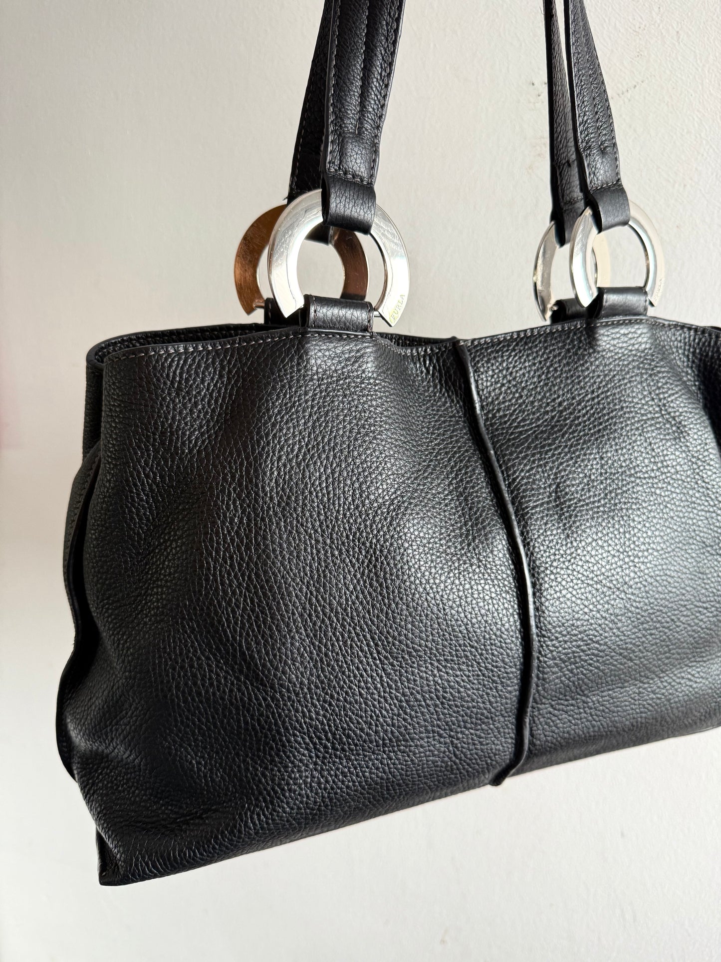 Furla Leather Carryall Shoulder Bag