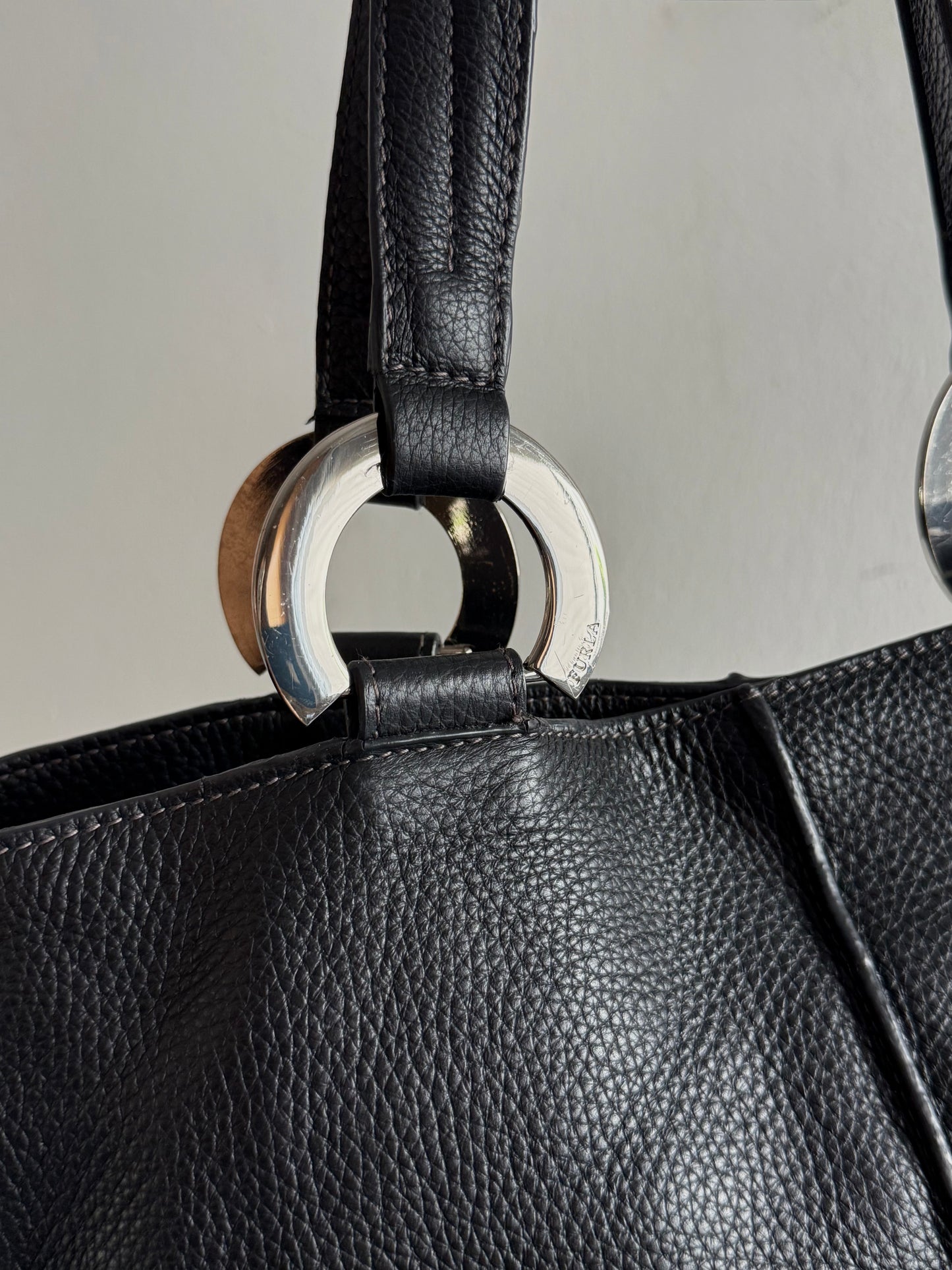 Furla Leather Carryall Shoulder Bag