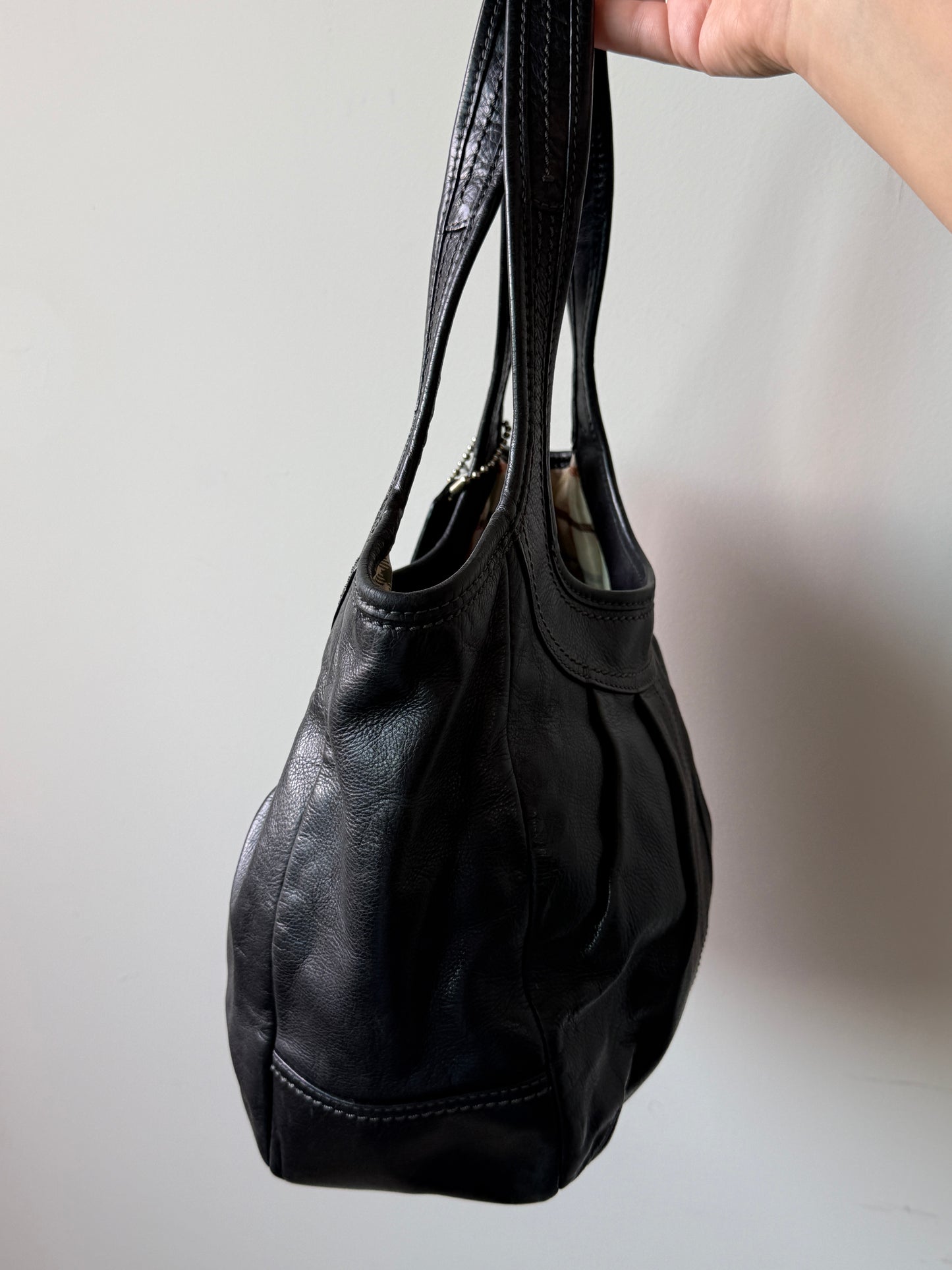 Coach Ergo Black Leather Tote Bag