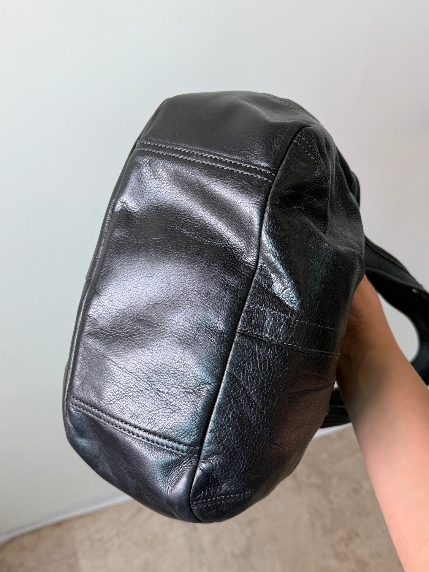 Coach Ergo Black Leather Tote Bag