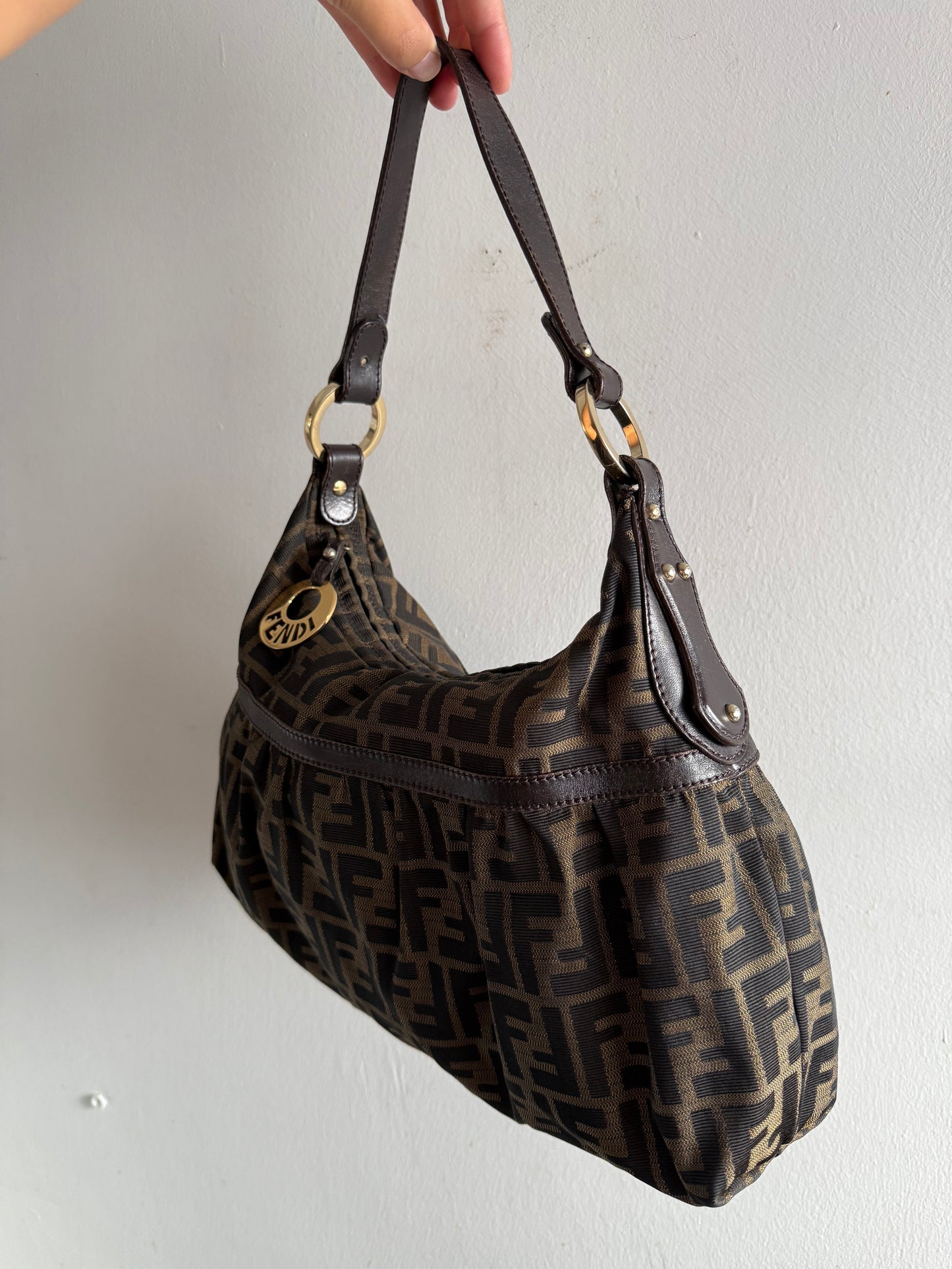 Super Rare Fendi Zucca Chef Shoulder Bag