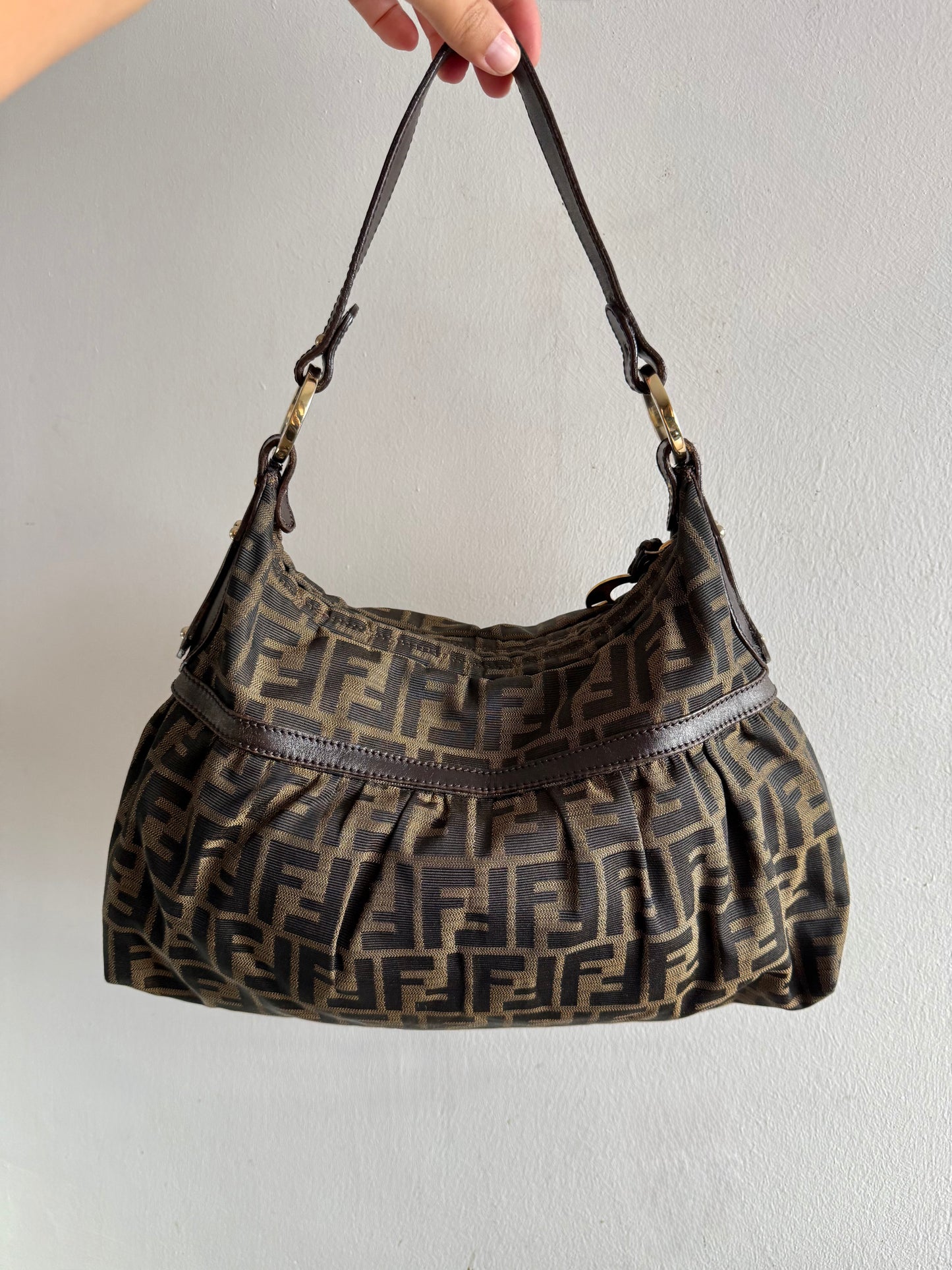 Super Rare Fendi Zucca Chef Shoulder Bag