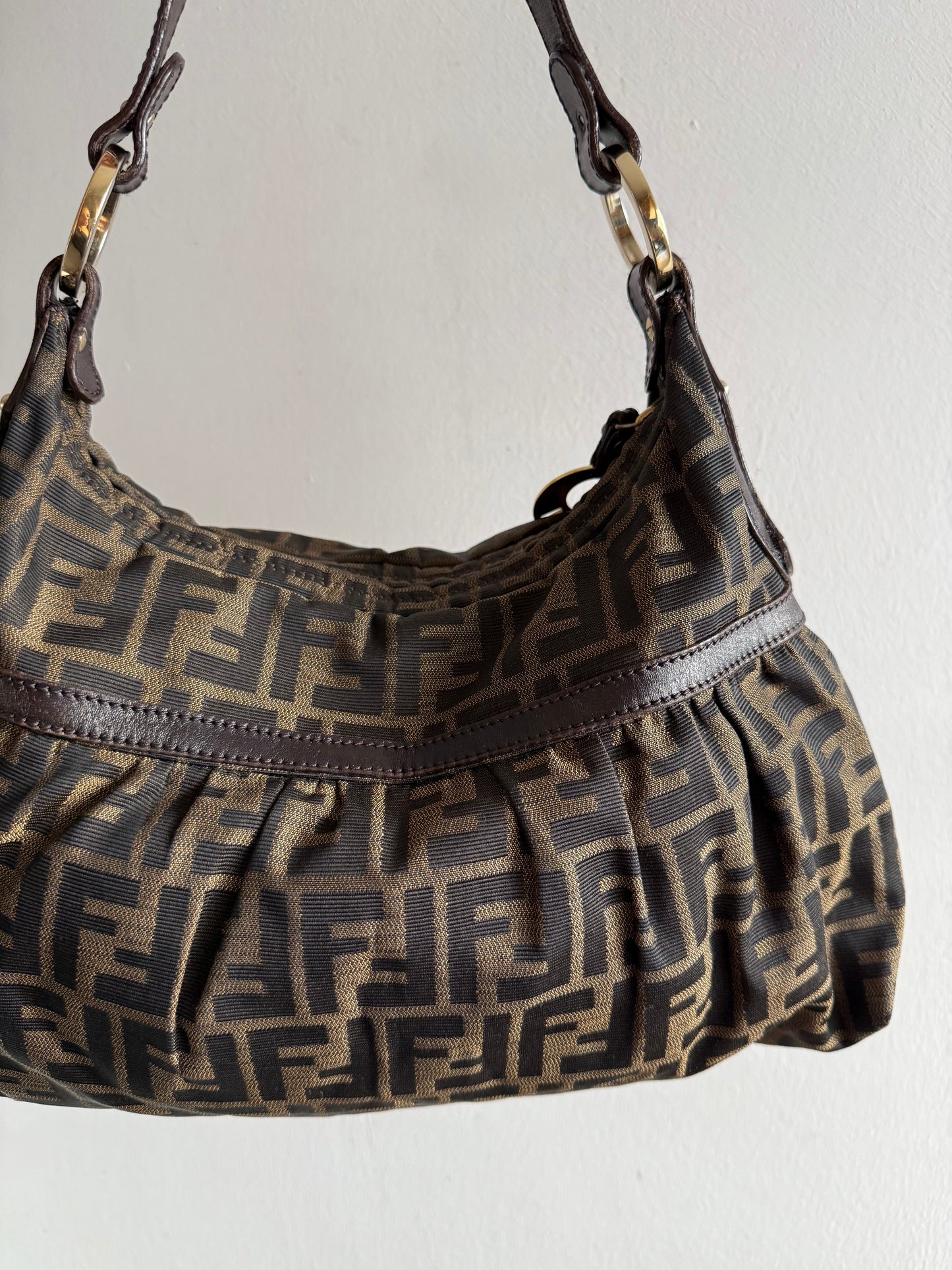 Super Rare Fendi Zucca Chef Shoulder Bag