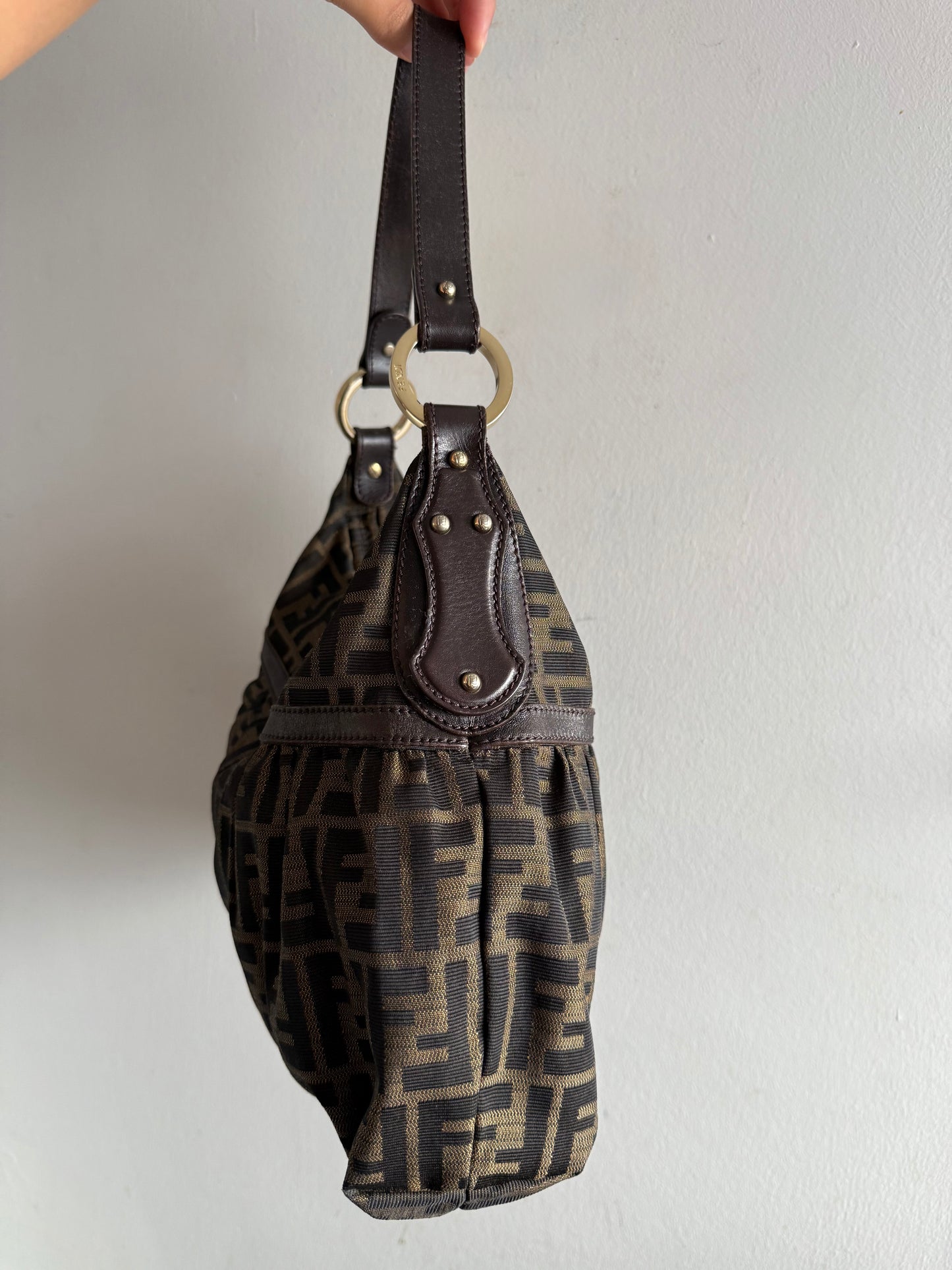 Super Rare Fendi Zucca Chef Shoulder Bag