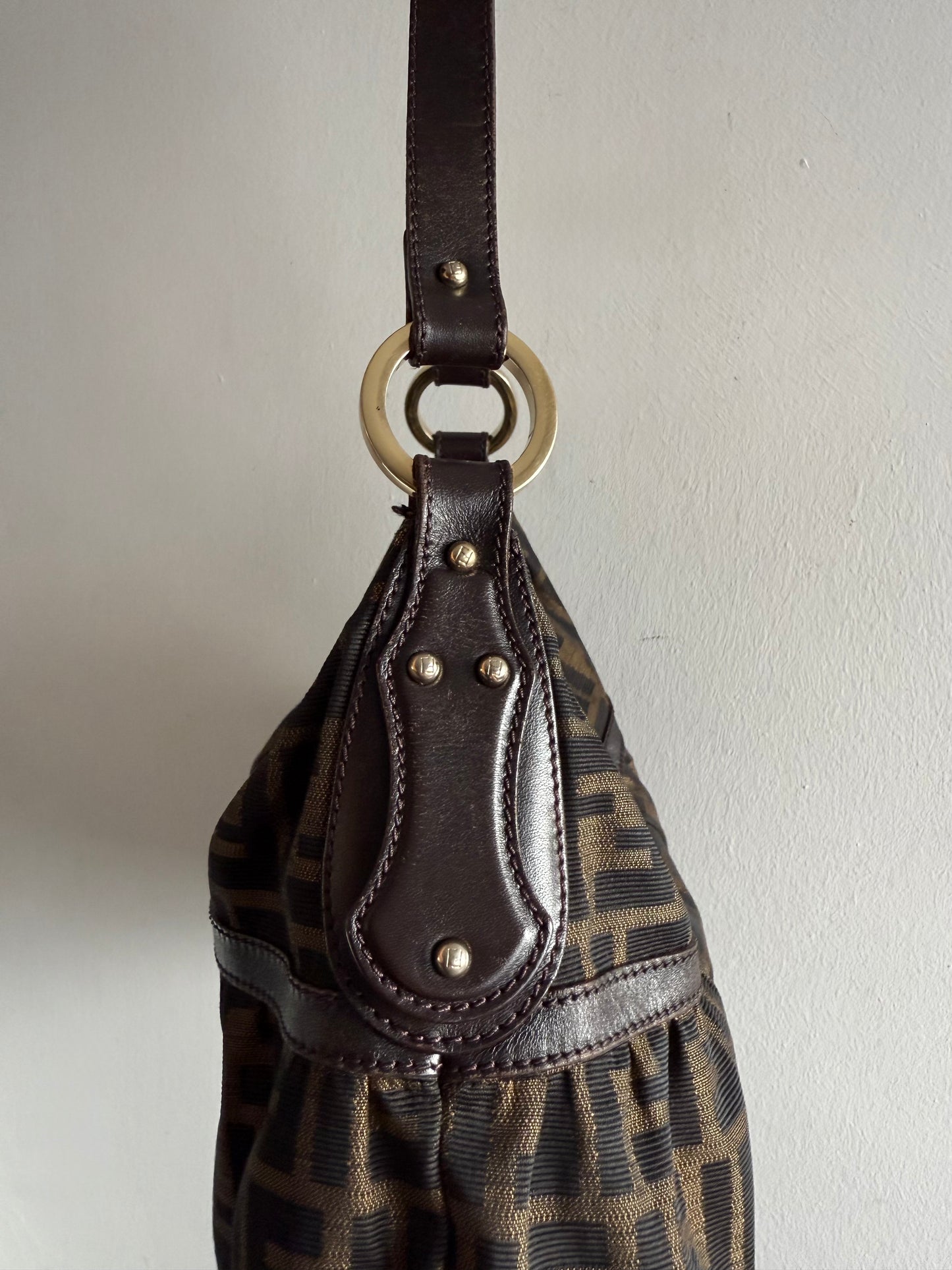 Super Rare Fendi Zucca Chef Shoulder Bag