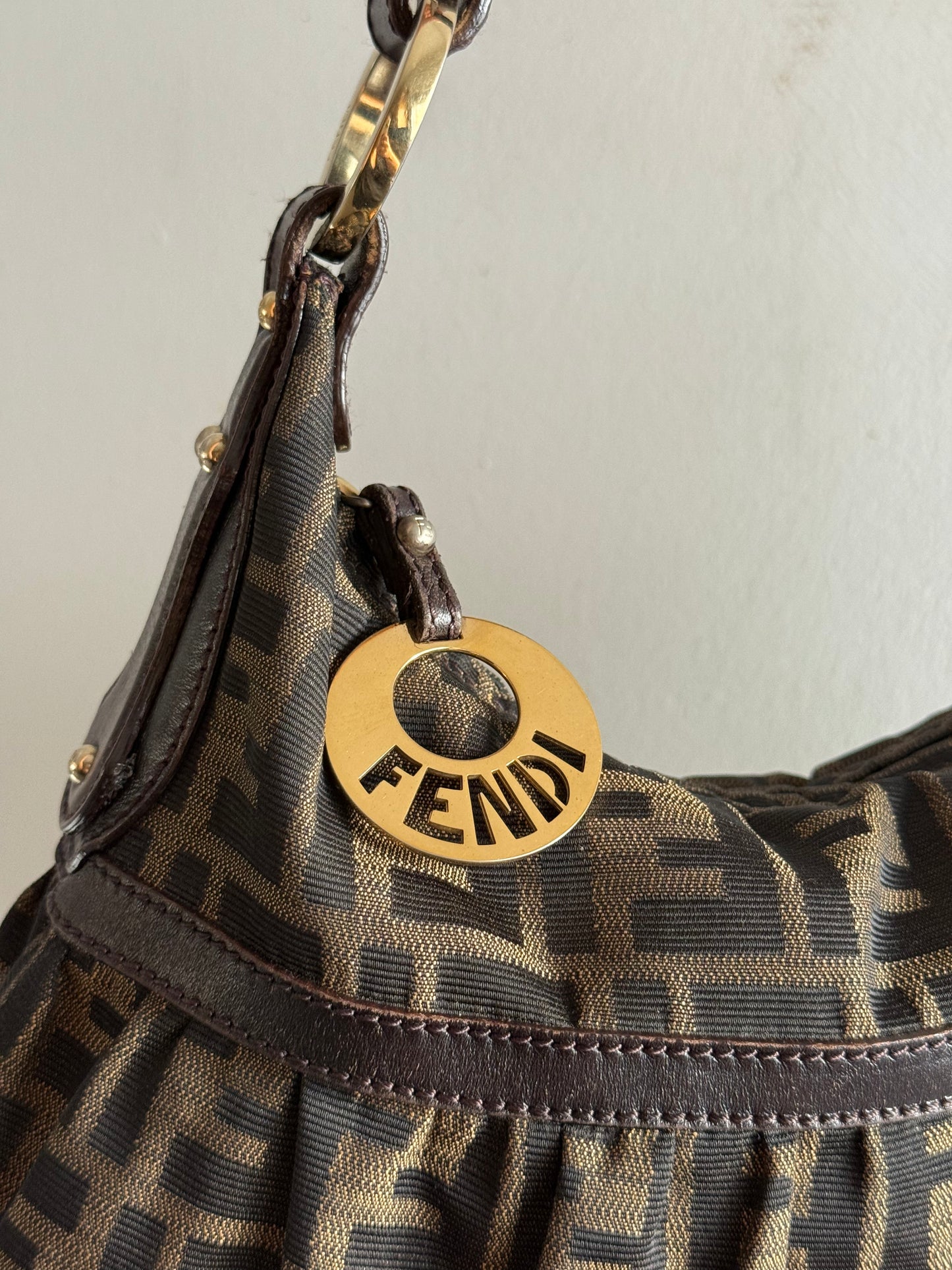 Super Rare Fendi Zucca Chef Shoulder Bag