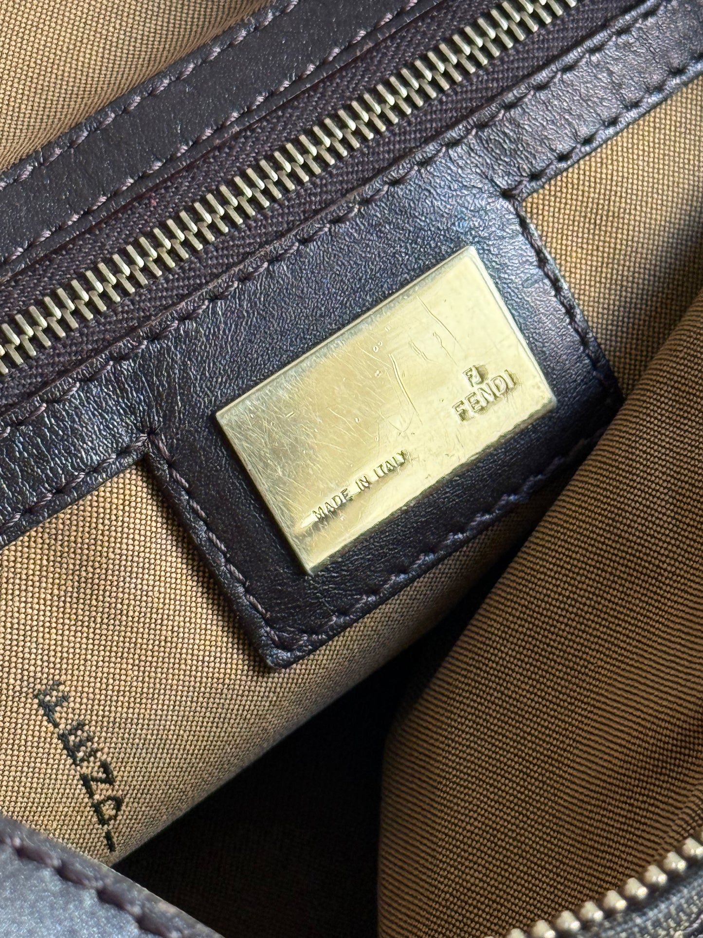Super Rare Fendi Zucca Chef Shoulder Bag